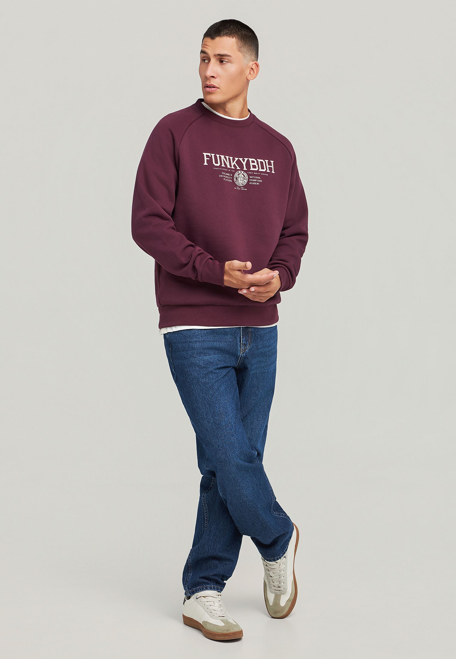 Men's Hoodies & Sweatshirts Funky Buddha Bordeaux