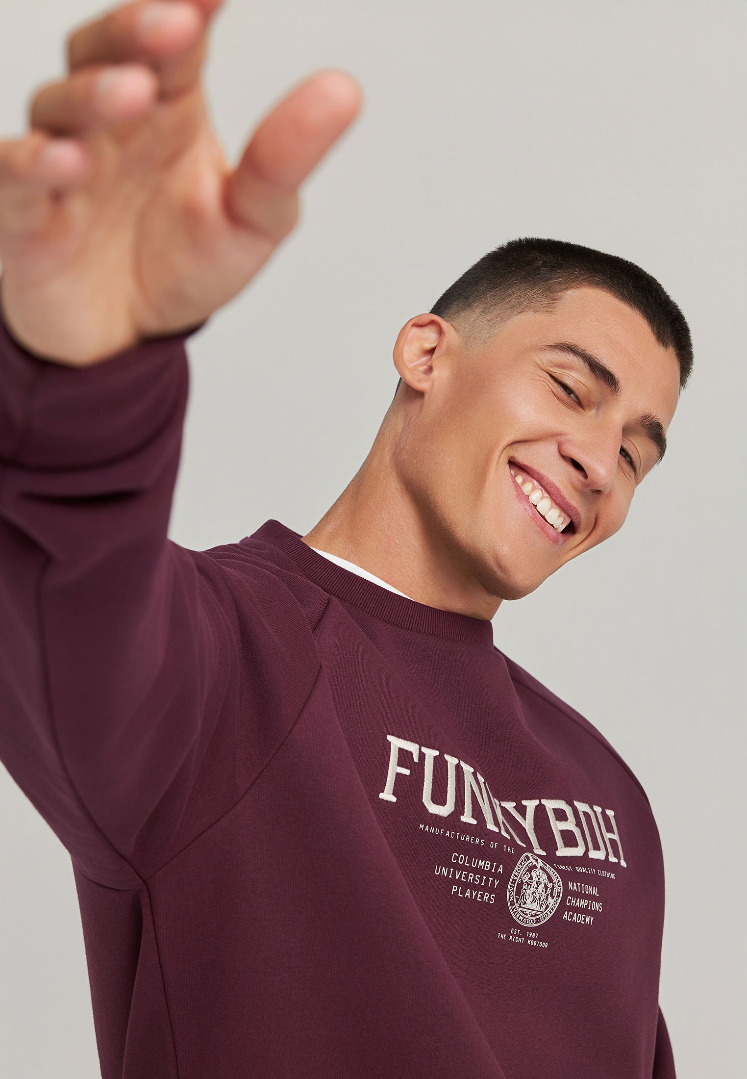 Men's Hoodies & Sweatshirts Funky Buddha Bordeaux