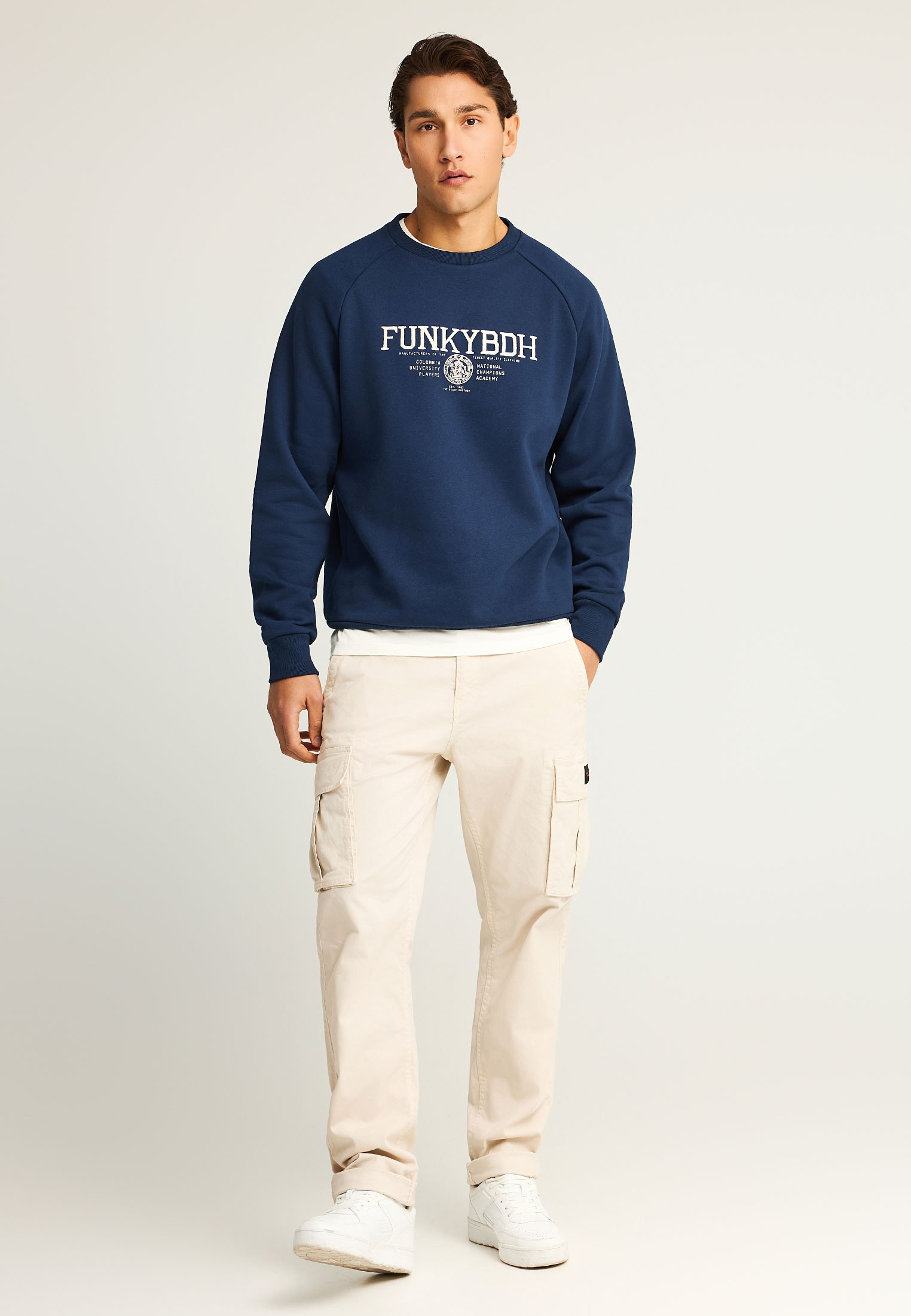 Men's Hoodies & Sweatshirts Funky Buddha Blue