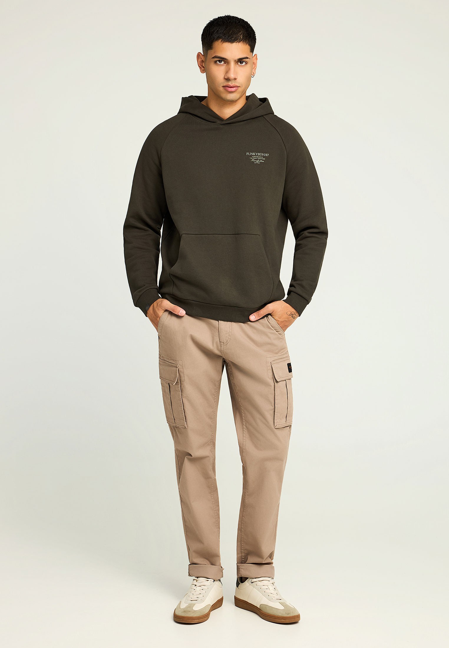 Men's Hoodies & Sweatshirts Funky Buddha Green