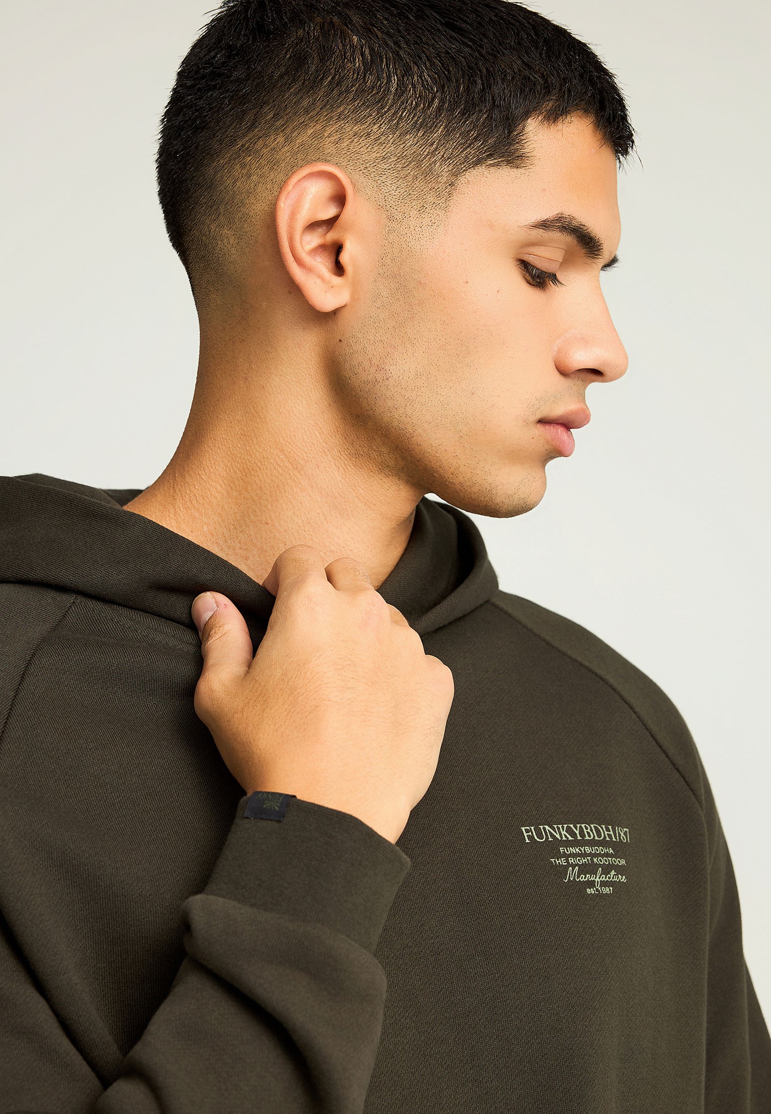 Men's Hoodies & Sweatshirts Funky Buddha Green