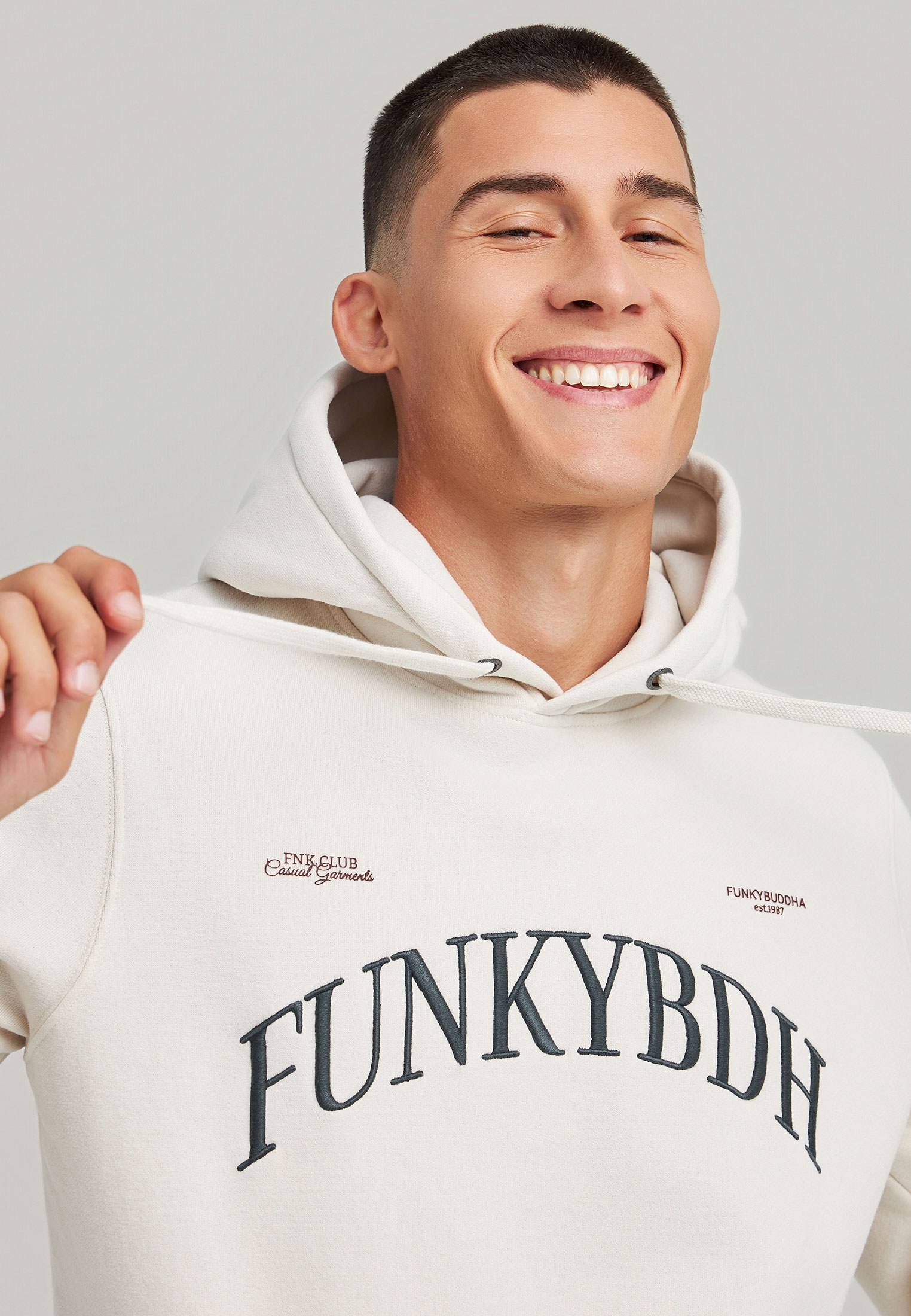 Men's Hoodies & Sweatshirts Funky Buddha White