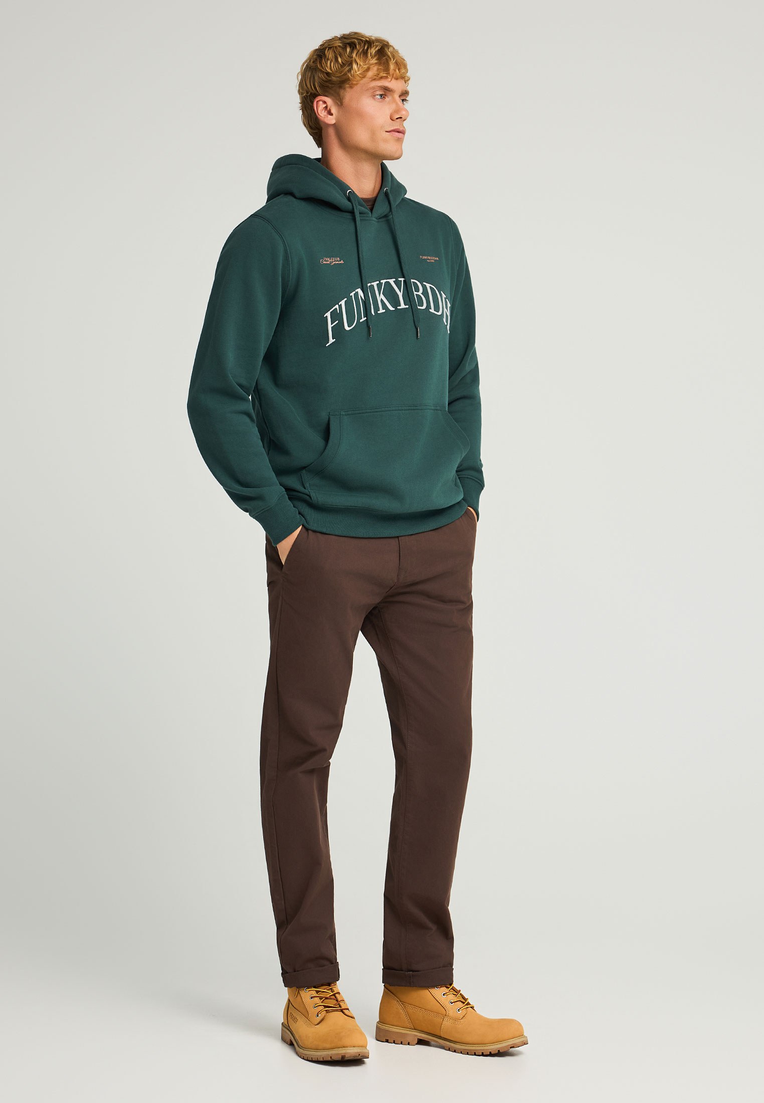 Men's Hoodies & Sweatshirts Funky Buddha Green