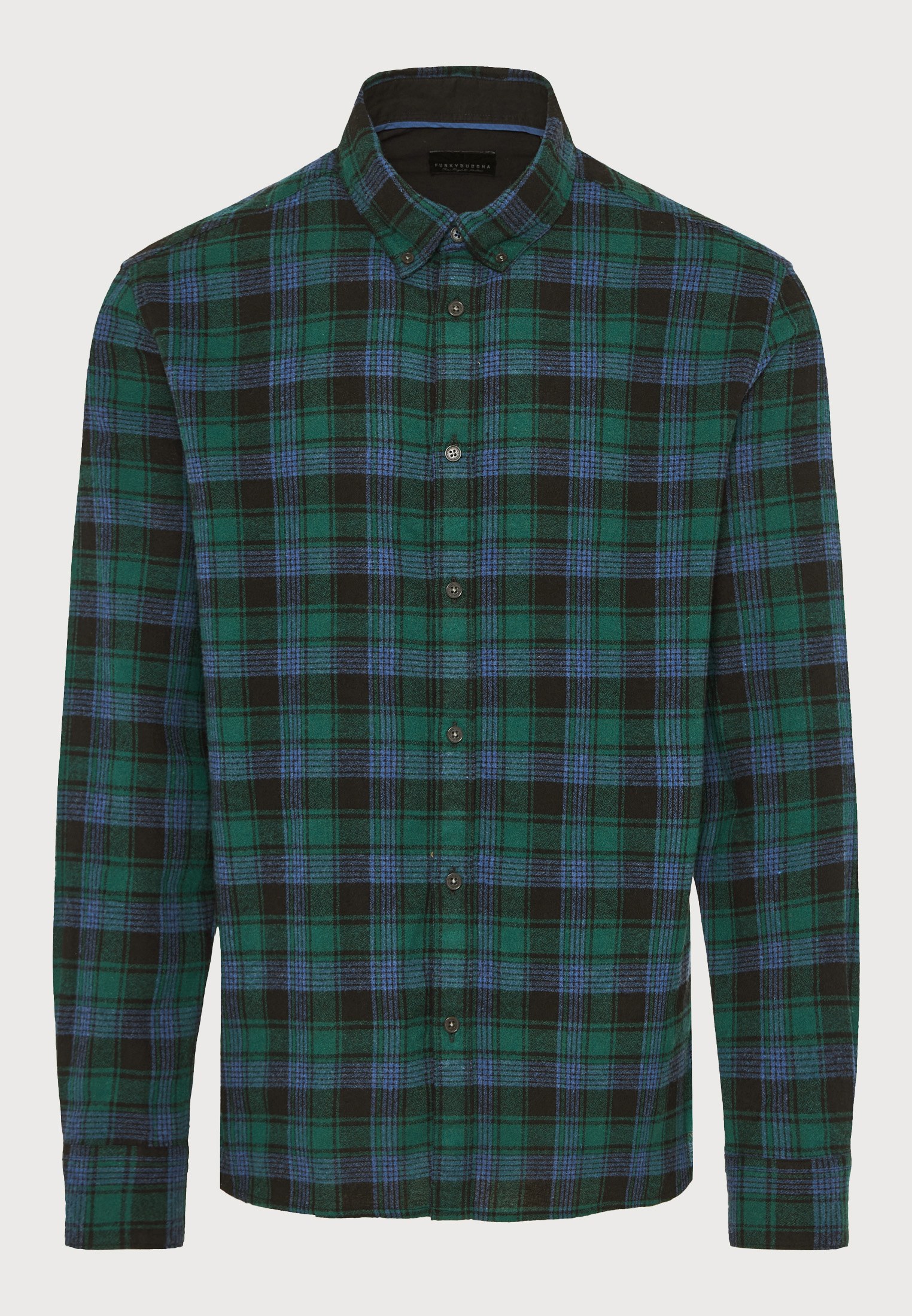 Men's Shirts Funky Buddha Green