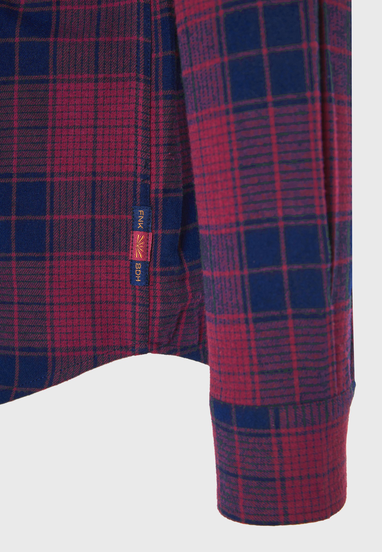 Ανδρικό καρό πουκάμισο με τσέπη στο στήθος φωτογραφία