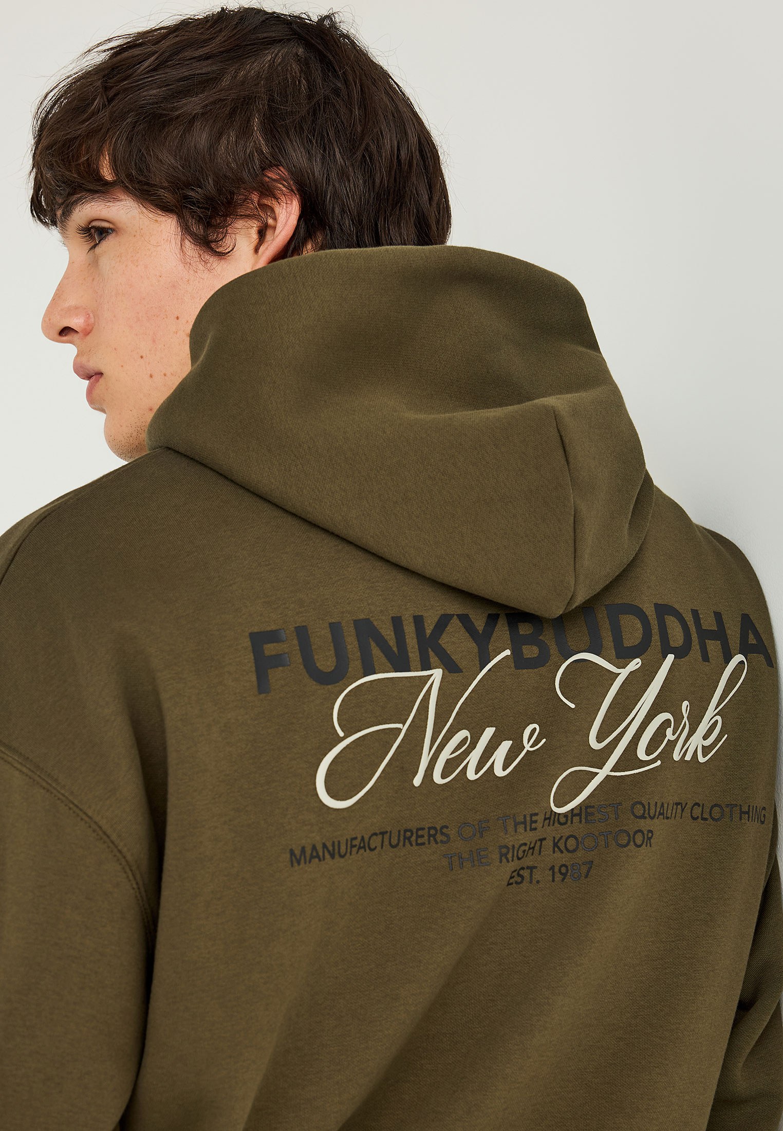Men's Hoodies & Sweatshirts Funky Buddha Olive