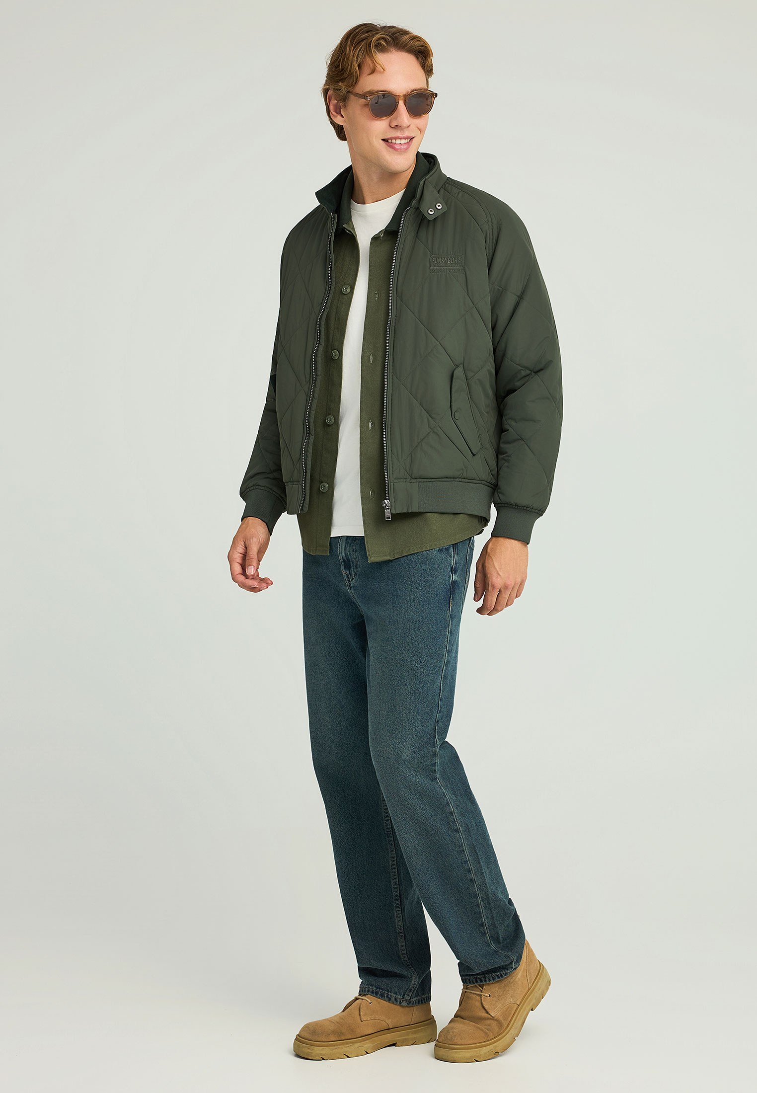 Men's Jackets Funky Buddha Green