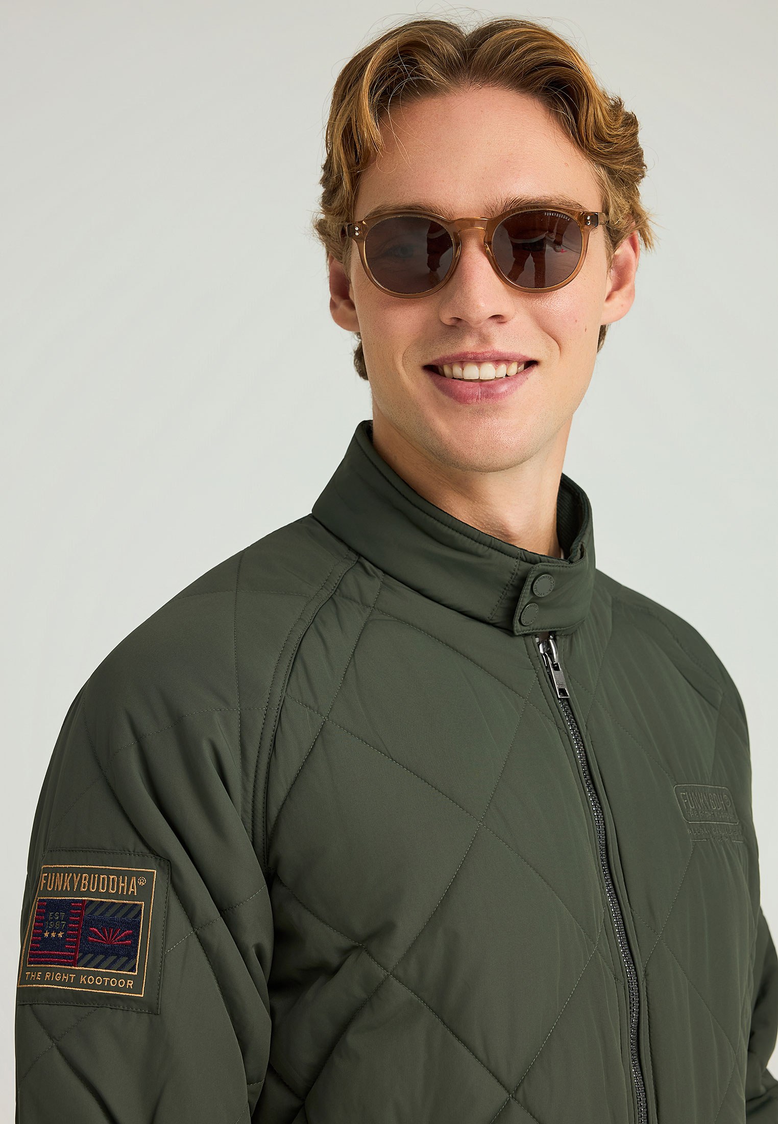 Men's Jackets Funky Buddha Green