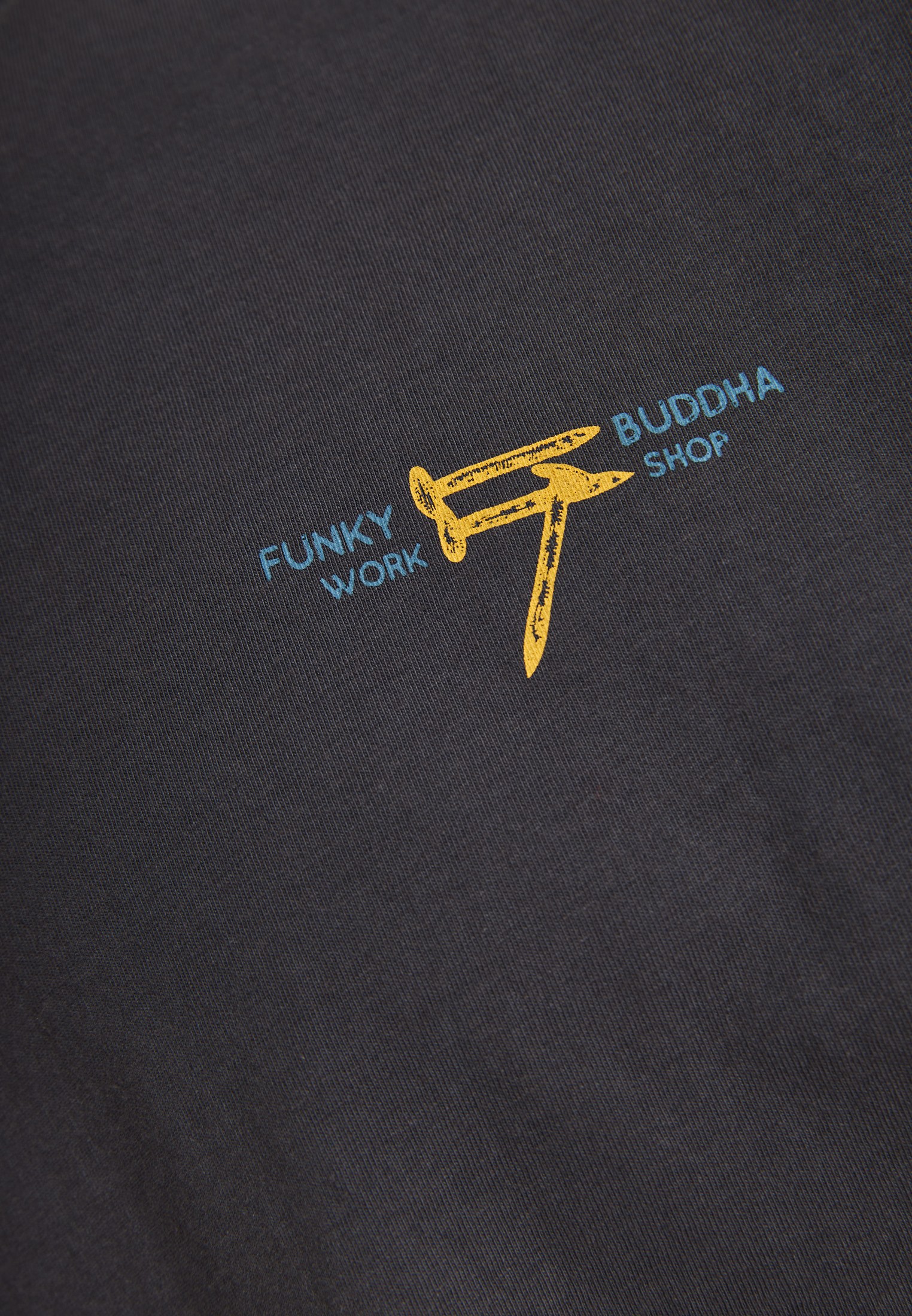 T-shirt με text τύπωμα στην πλάτη φωτογραφία