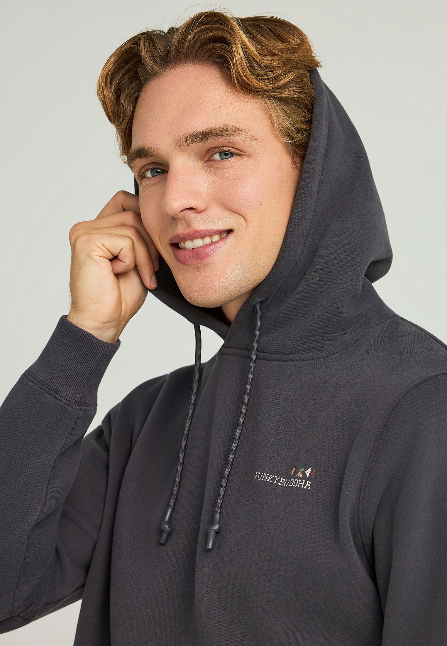 Men's Hoodies & Sweatshirts Funky Buddha Gray