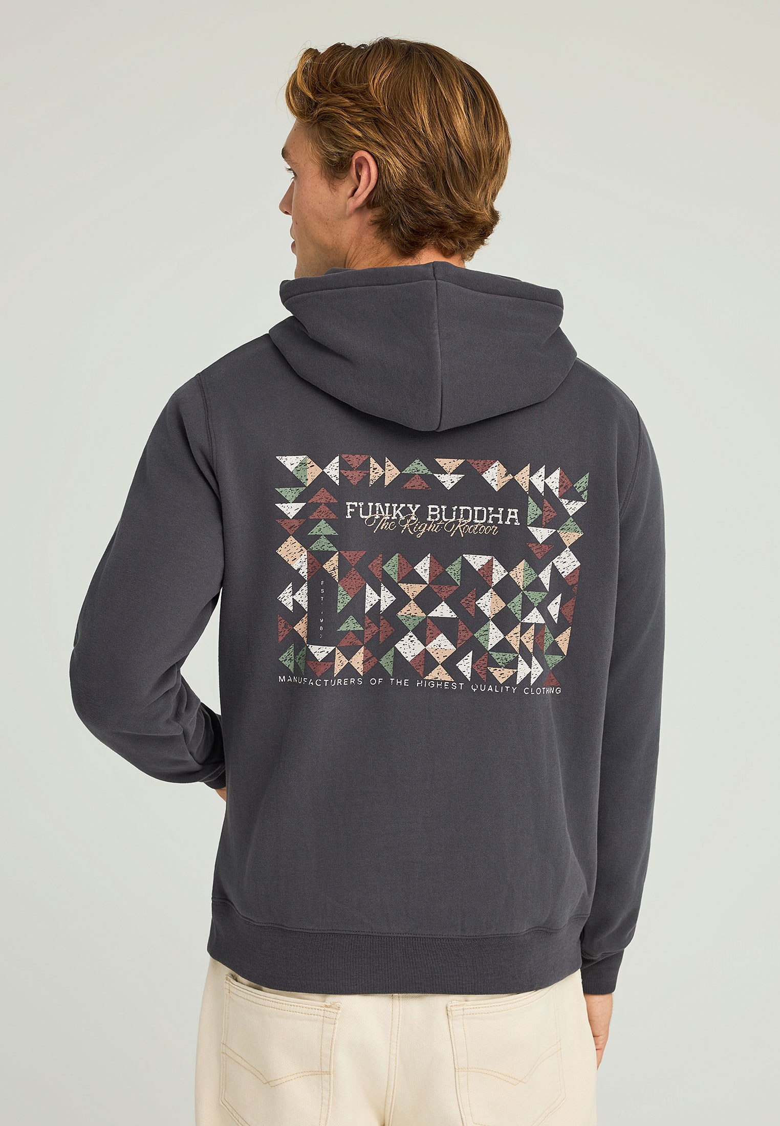 Men's Hoodies & Sweatshirts Funky Buddha Gray