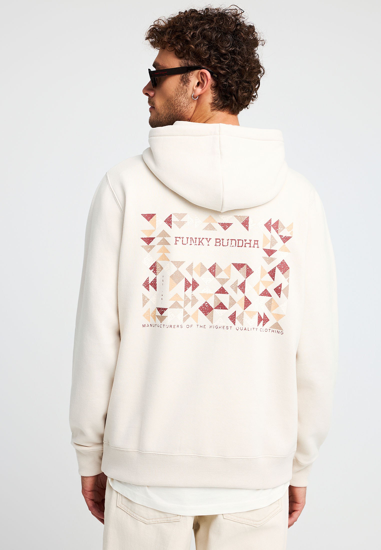 Men's Hoodies & Sweatshirts Funky Buddha White