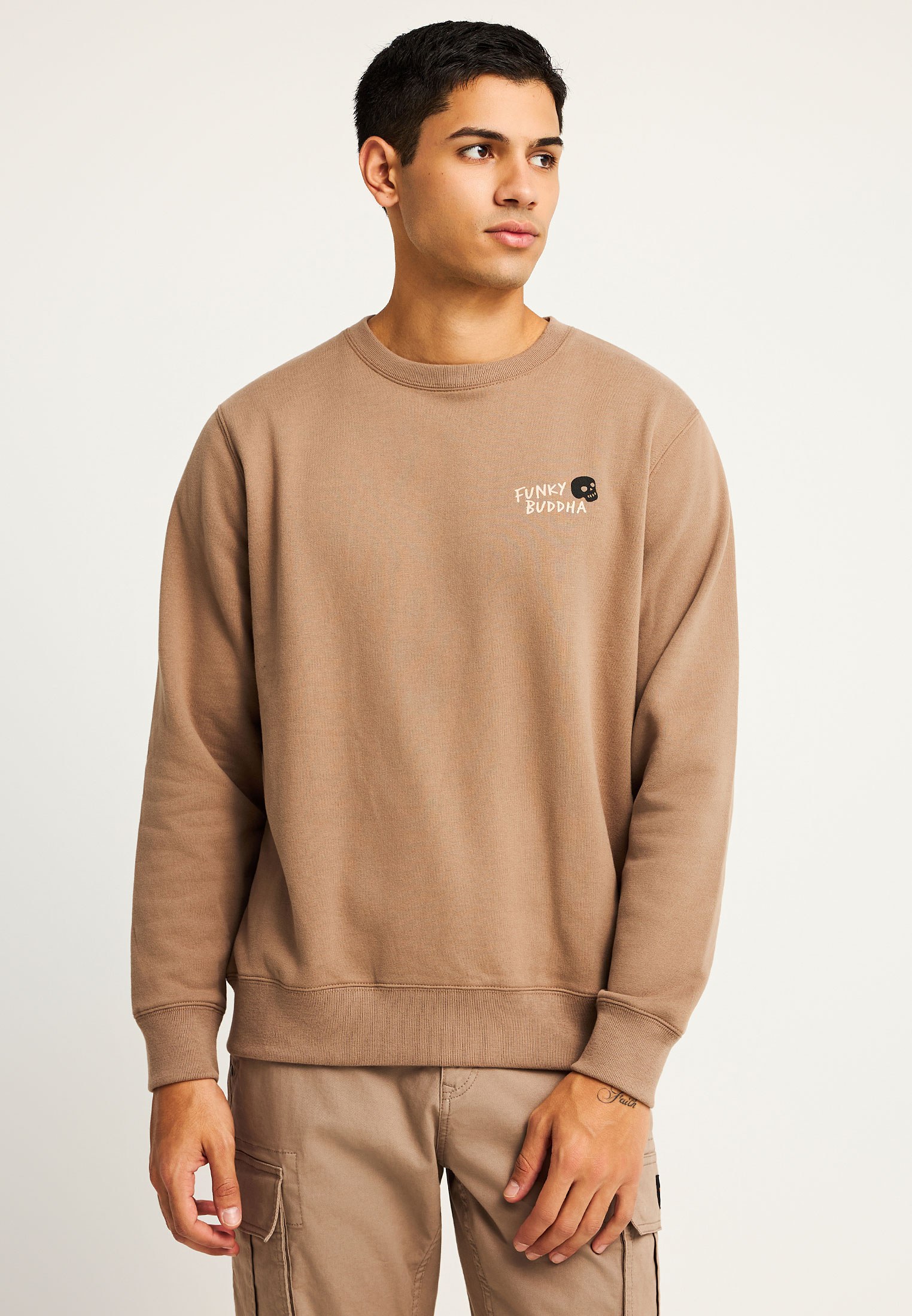 Men's Hoodies & Sweatshirts Funky Buddha Brown