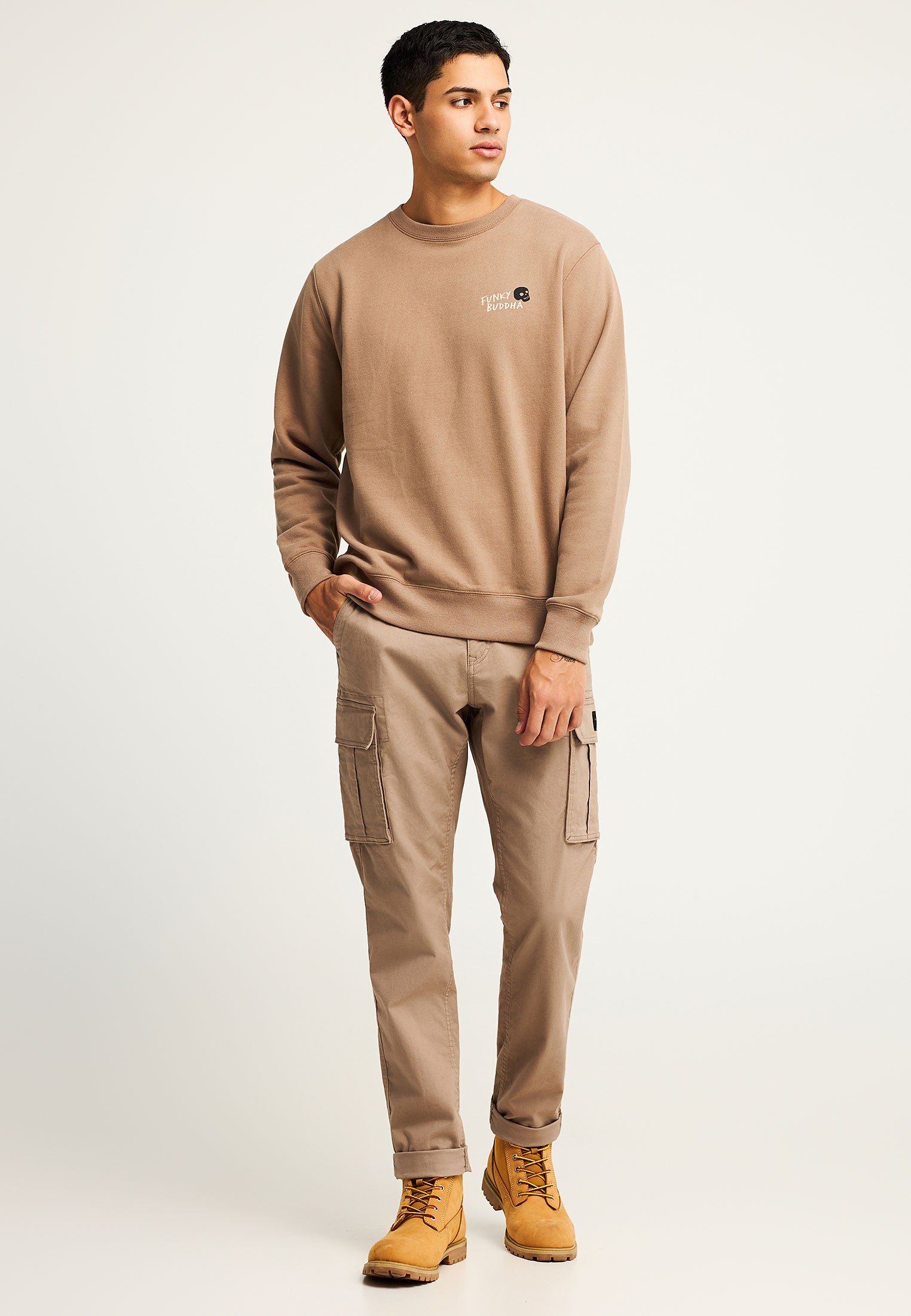 Men's Hoodies & Sweatshirts Funky Buddha Brown