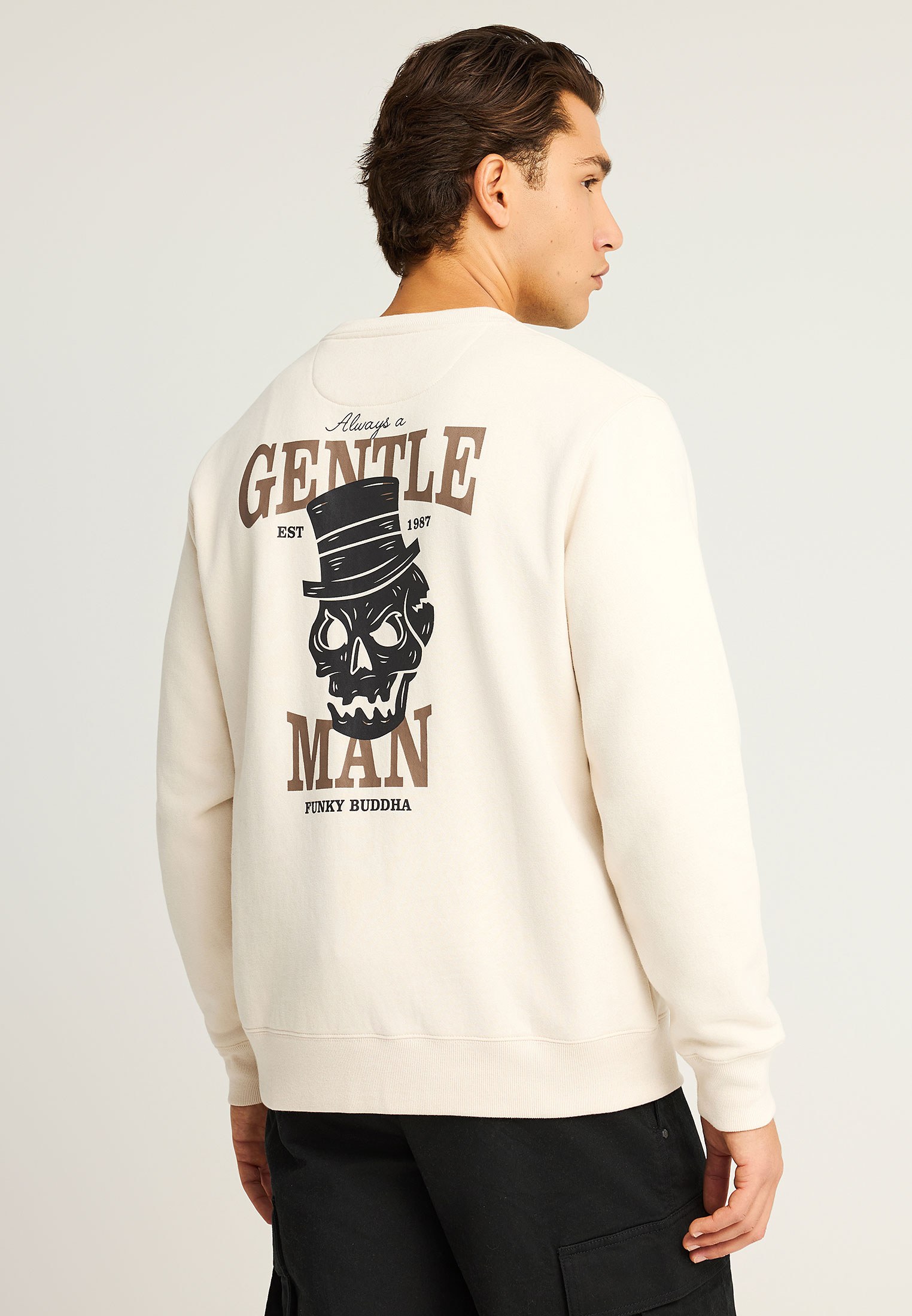 Men's Hoodies & Sweatshirts Funky Buddha White