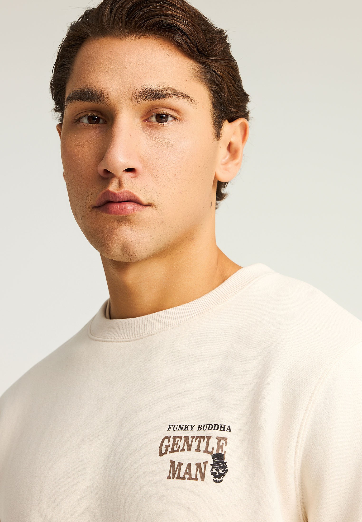 Men's Hoodies & Sweatshirts Funky Buddha White