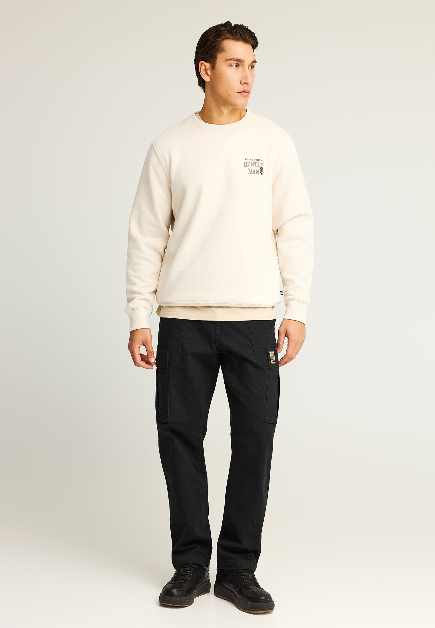 Men's Hoodies & Sweatshirts Funky Buddha White