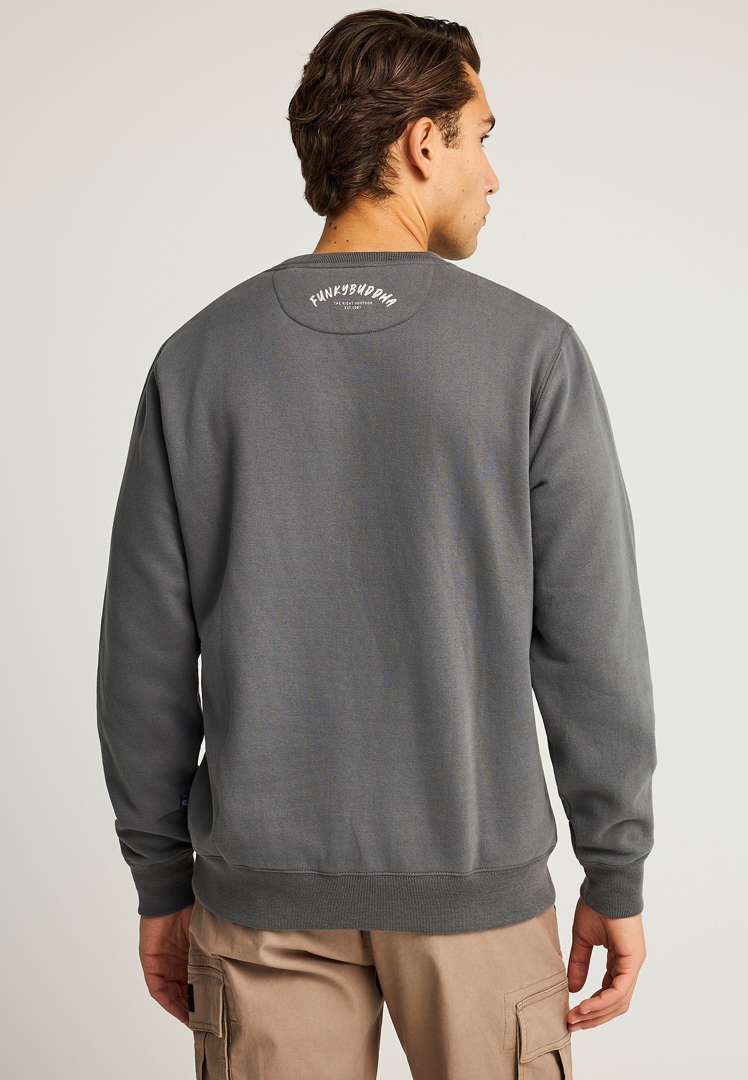 Men's Hoodies & Sweatshirts Funky Buddha Gray