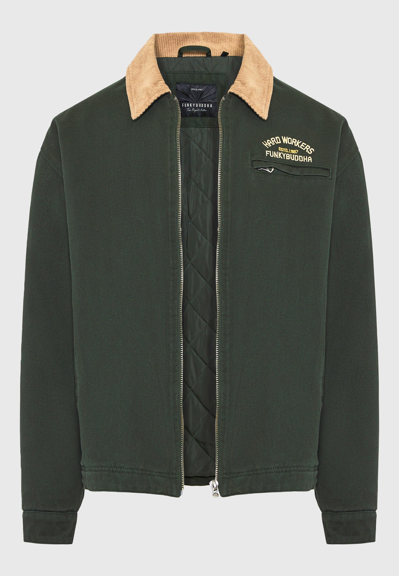 Men's Jackets Funky Buddha Green