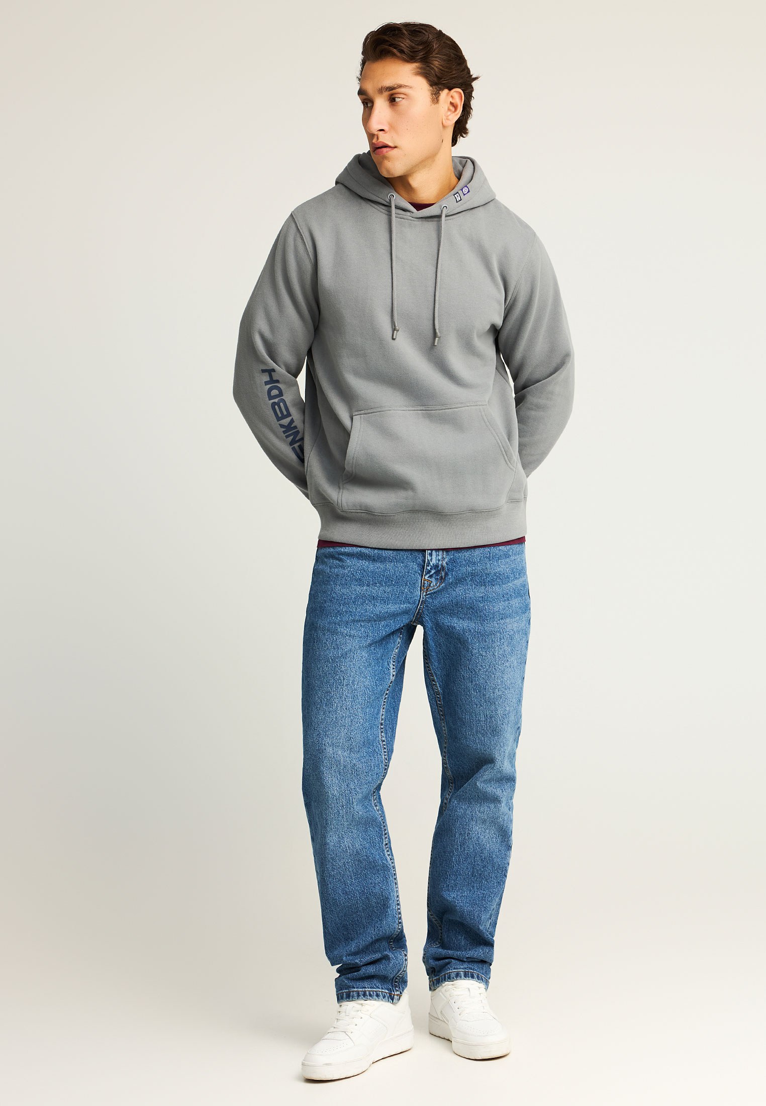 Men's Hoodies & Sweatshirts Funky Buddha Gray