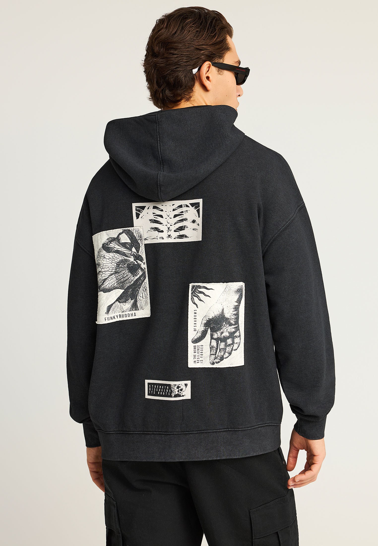 Men's Hoodies & Sweatshirts Funky Buddha Black