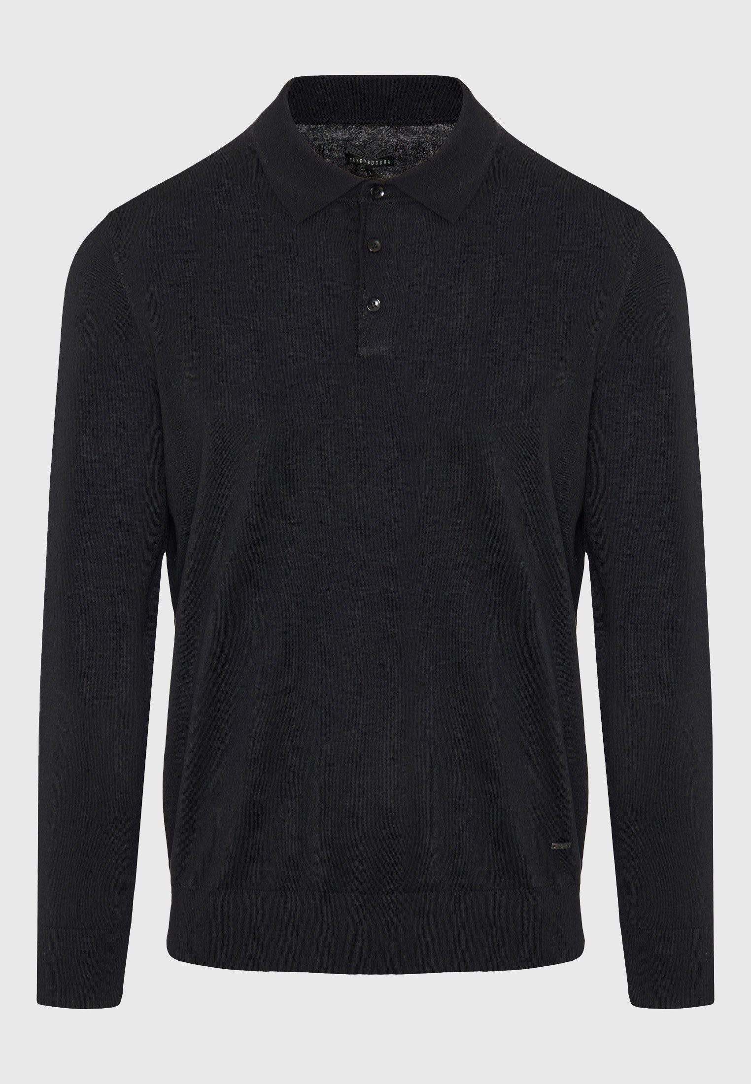 Men's Polo Shirts Funky Buddha Black