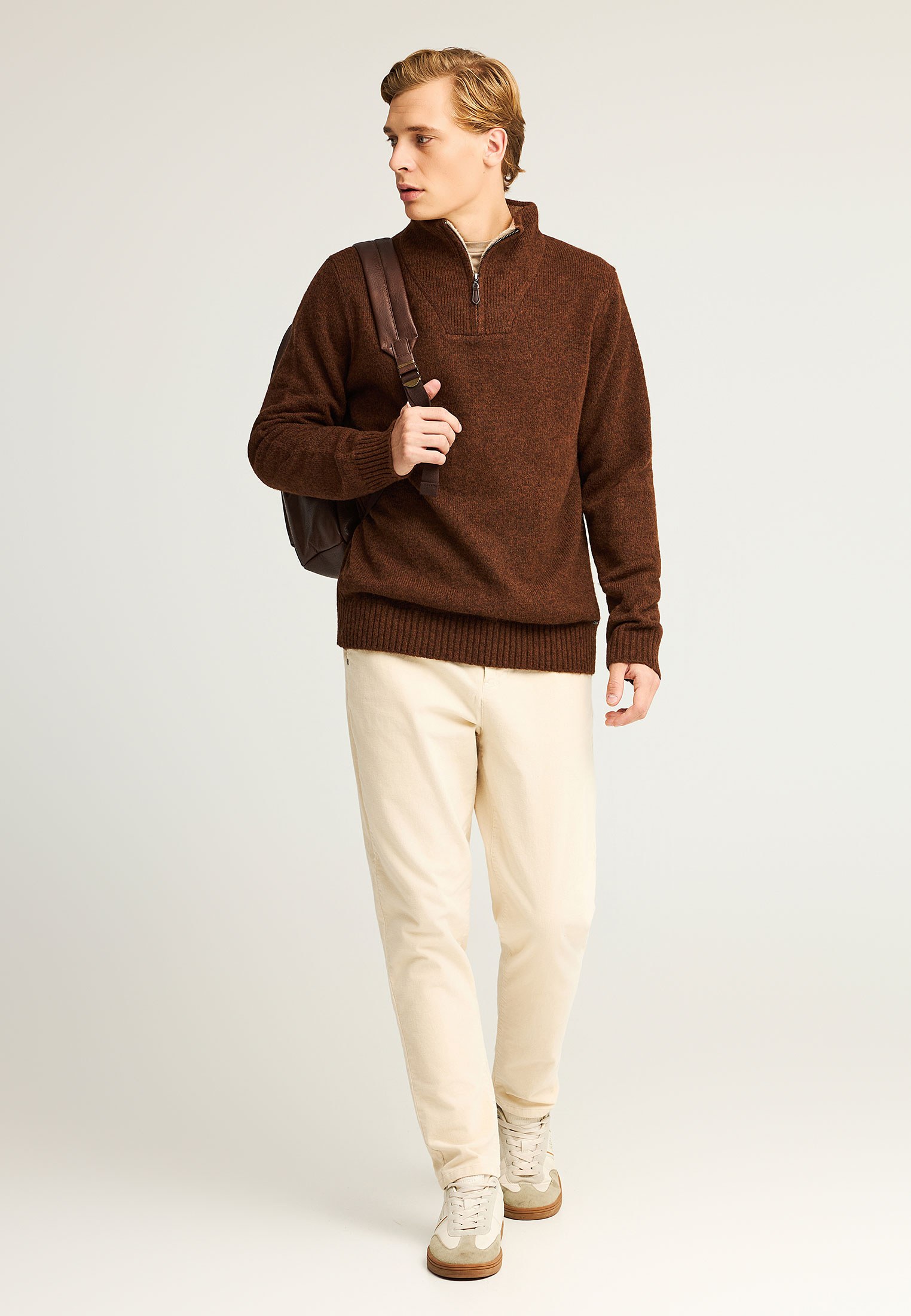 Men's Knitwear Funky Buddha Brown