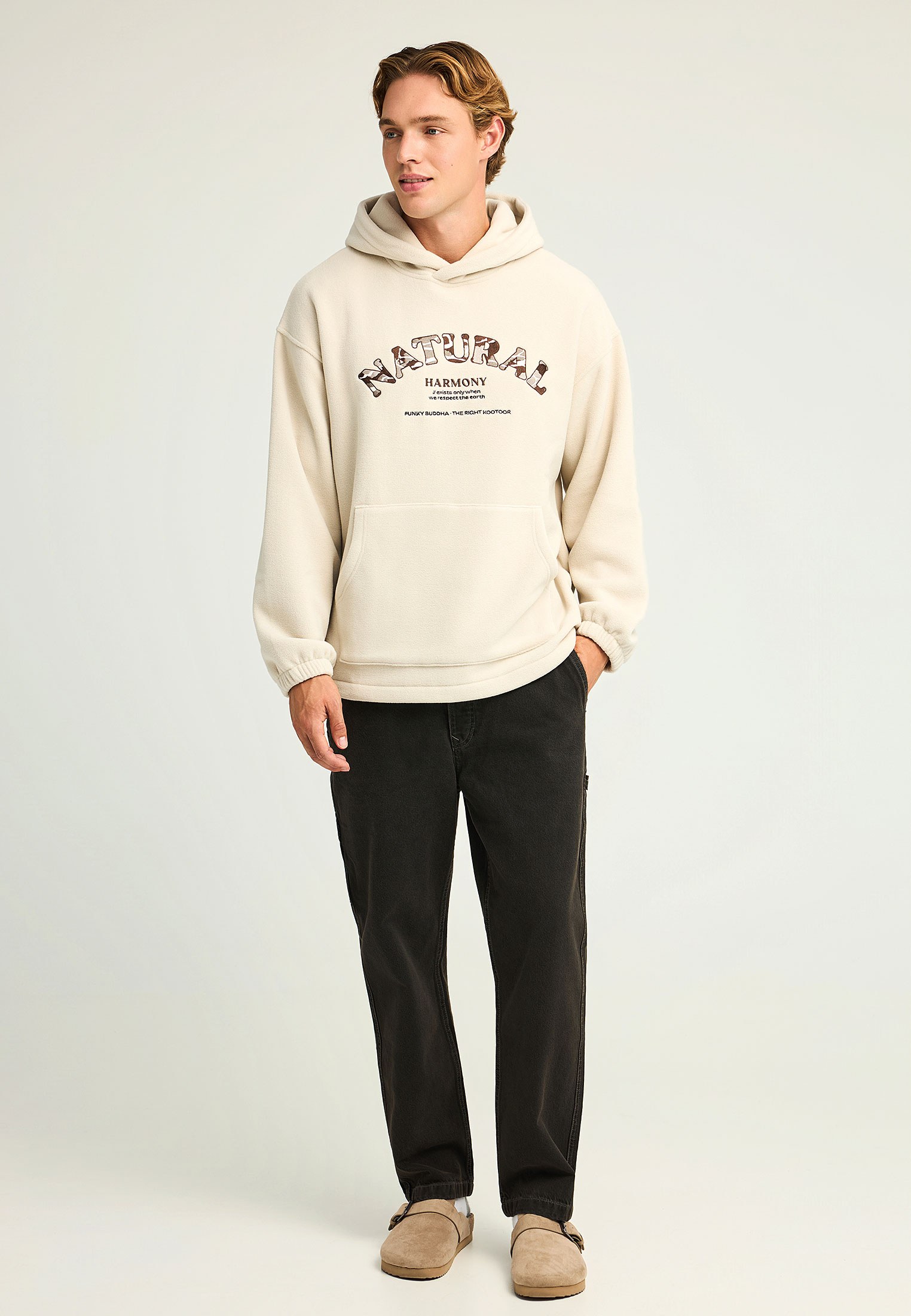 Men's Hoodies & Sweatshirts Funky Buddha White