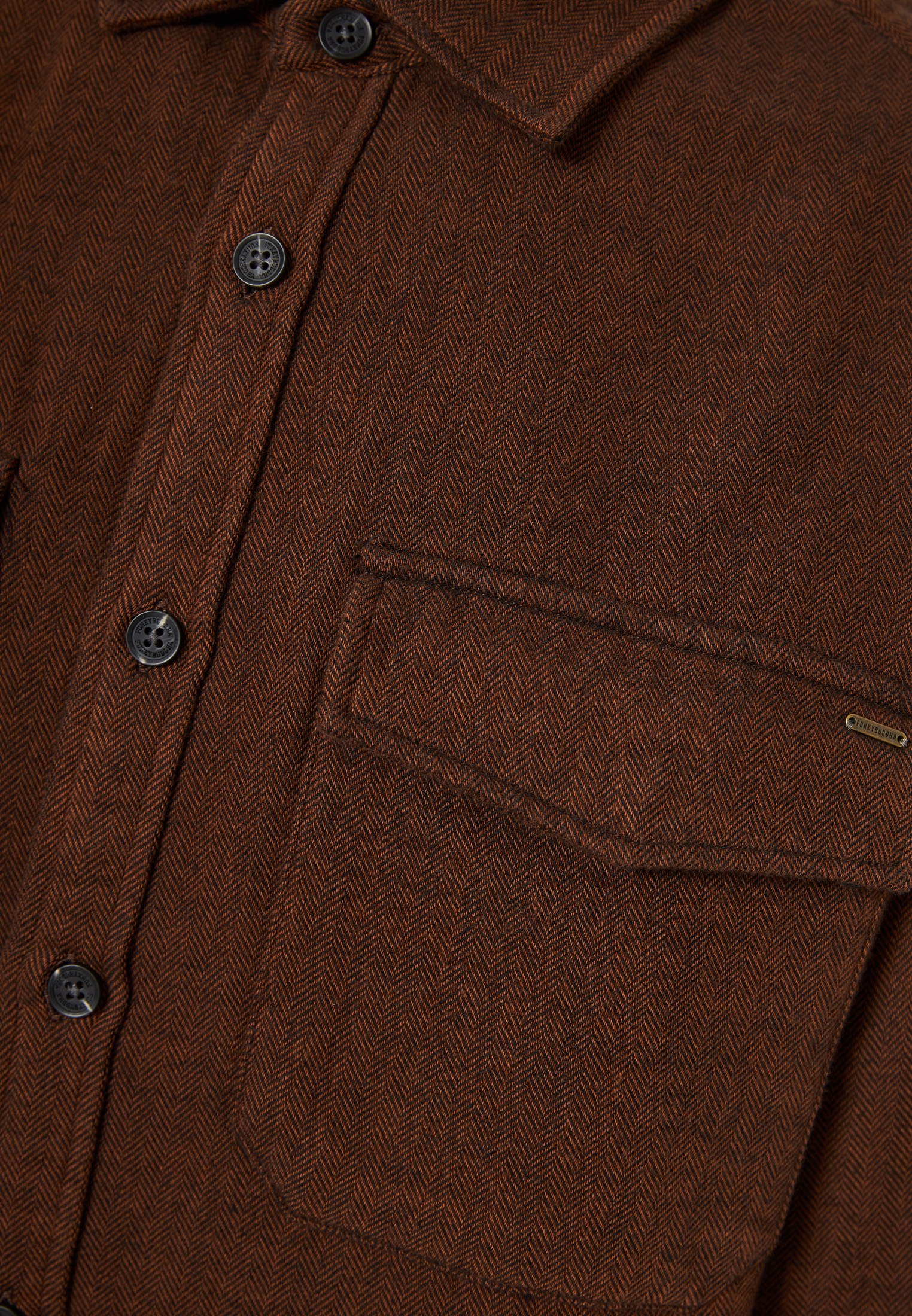 Overshirt πουκάμισο με herringbone pattern φωτογραφία