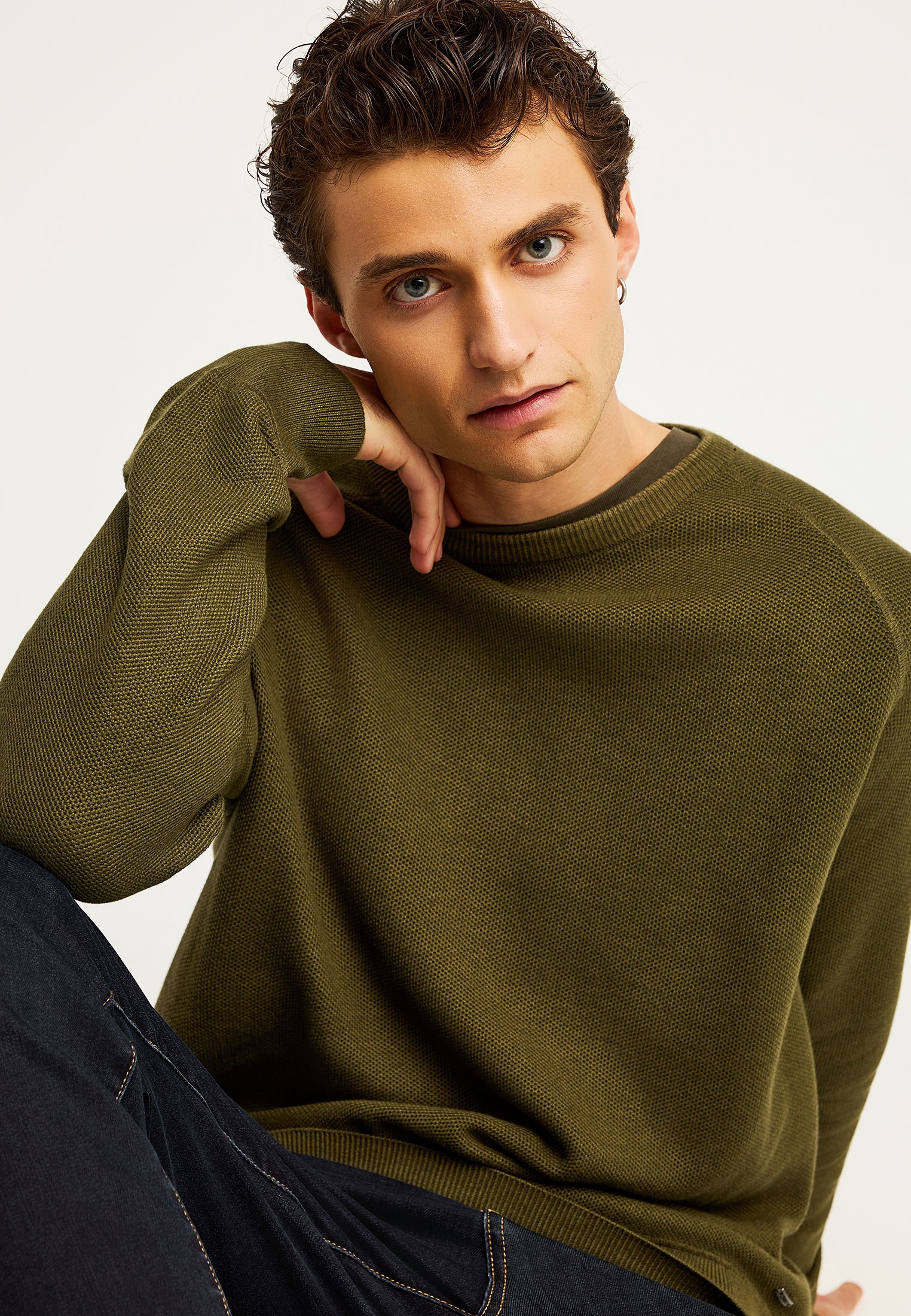 Men's Knitwear Funky Buddha Olive