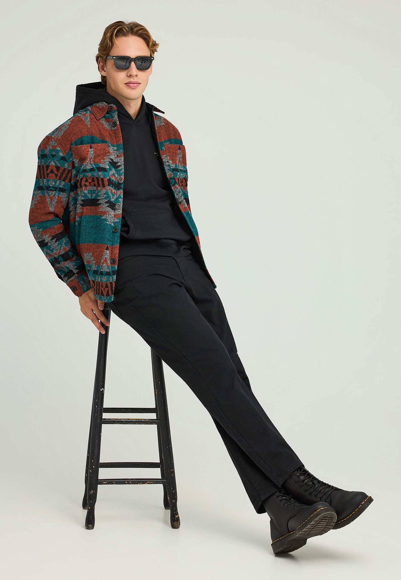 Men's Shirts Funky Buddha Blue