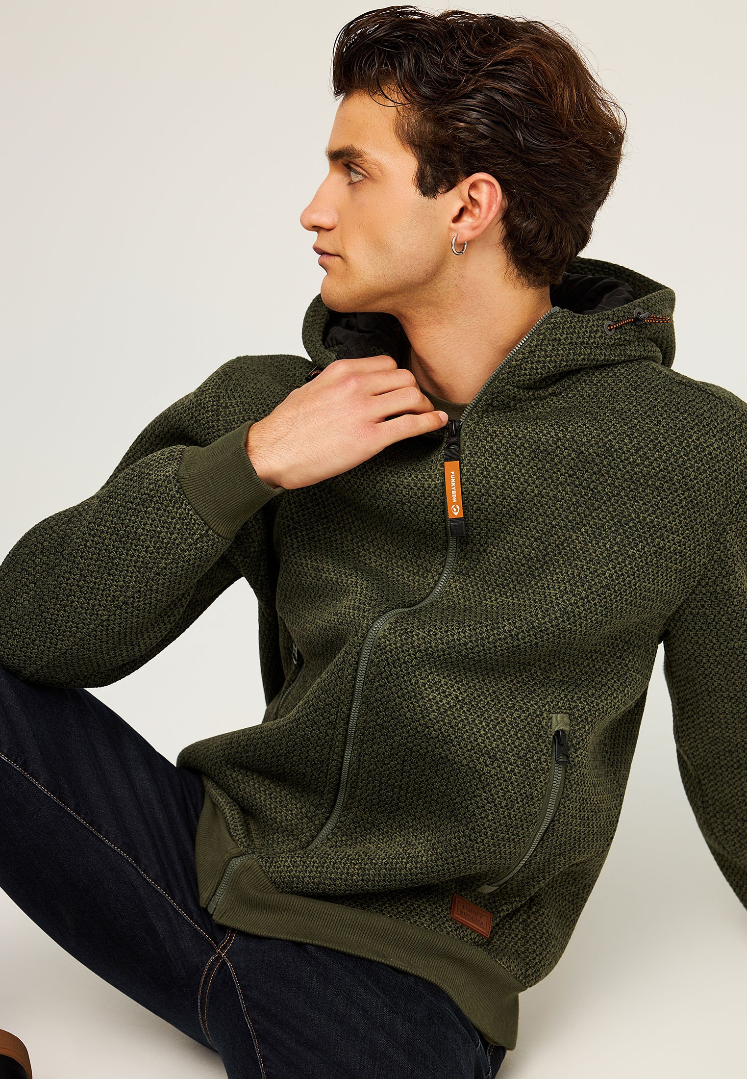 Men's Knitwear Funky Buddha Olive