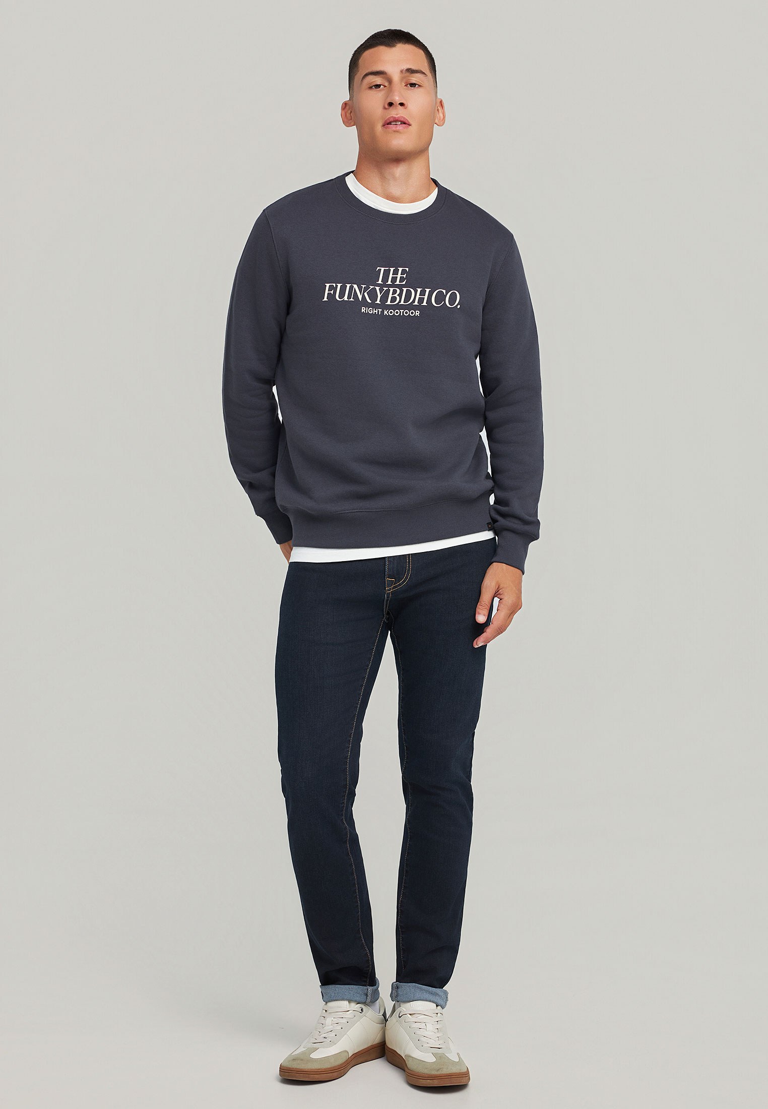 Men's Hoodies & Sweatshirts Funky Buddha Gray