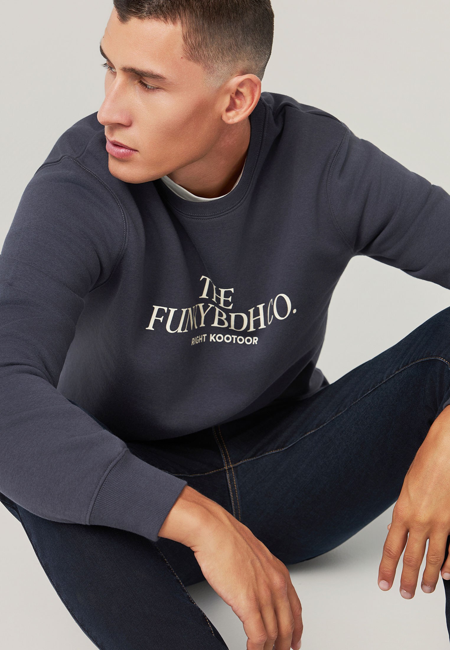 Men's Hoodies & Sweatshirts Funky Buddha Gray