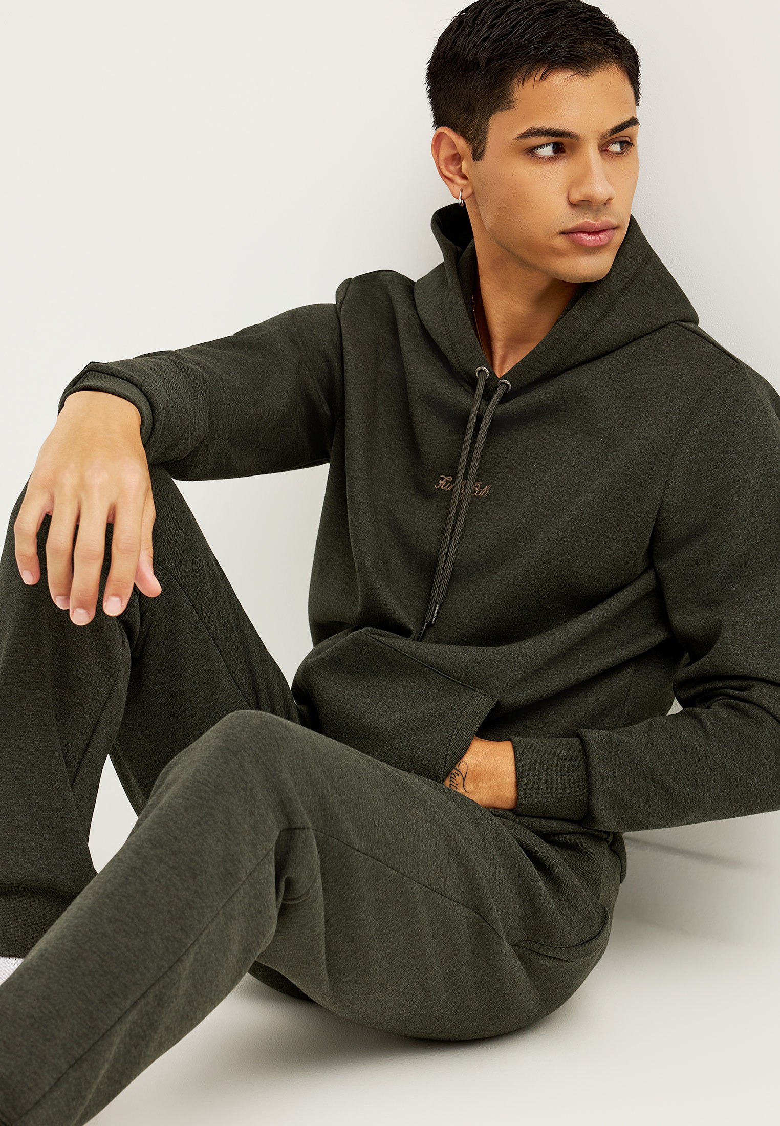 Men's Hoodies & Sweatshirts Funky Buddha Green