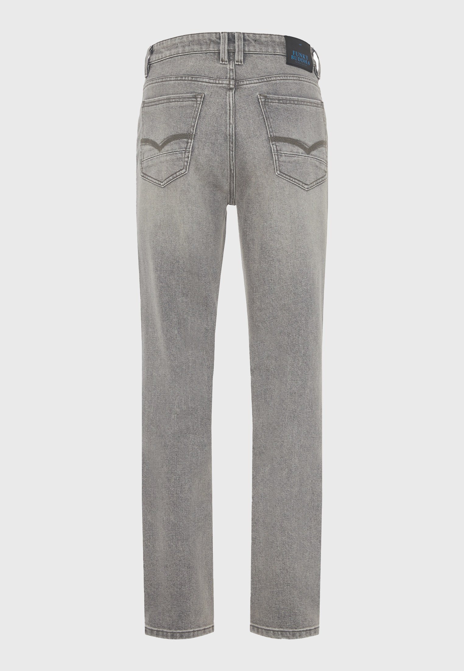 Ανδρικό tapered τζιν με washed effects φωτογραφία