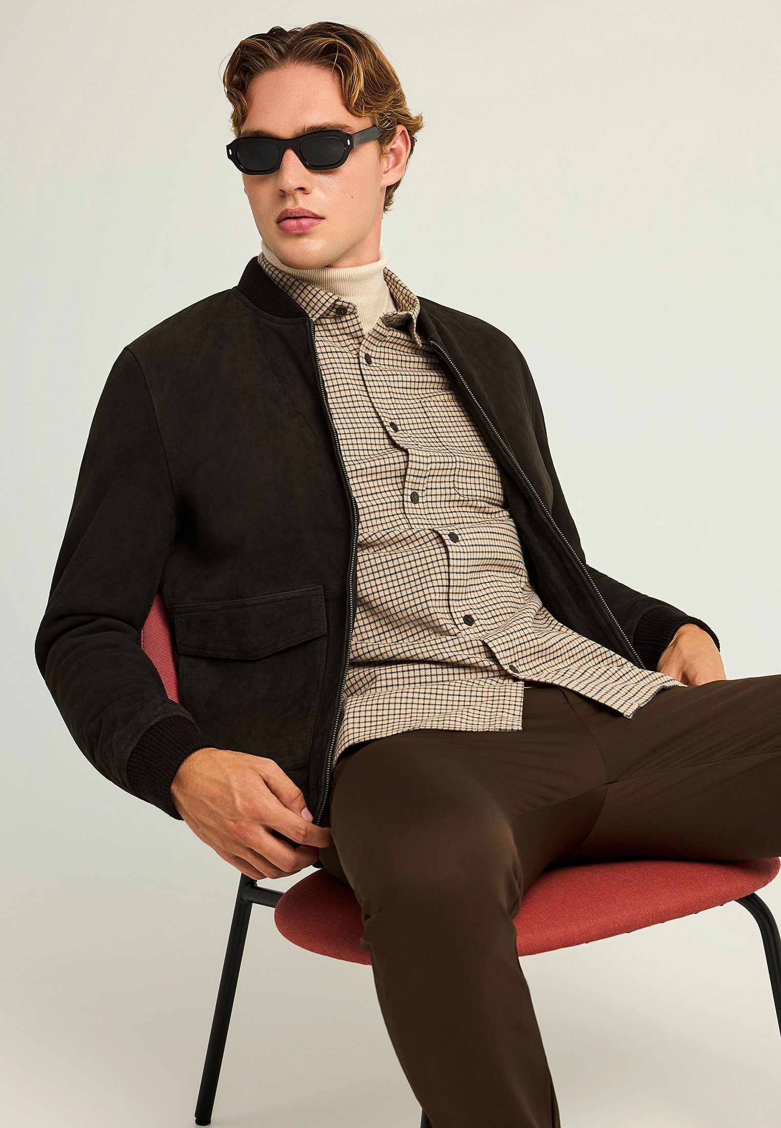 Men's Jackets Funky Buddha Brown