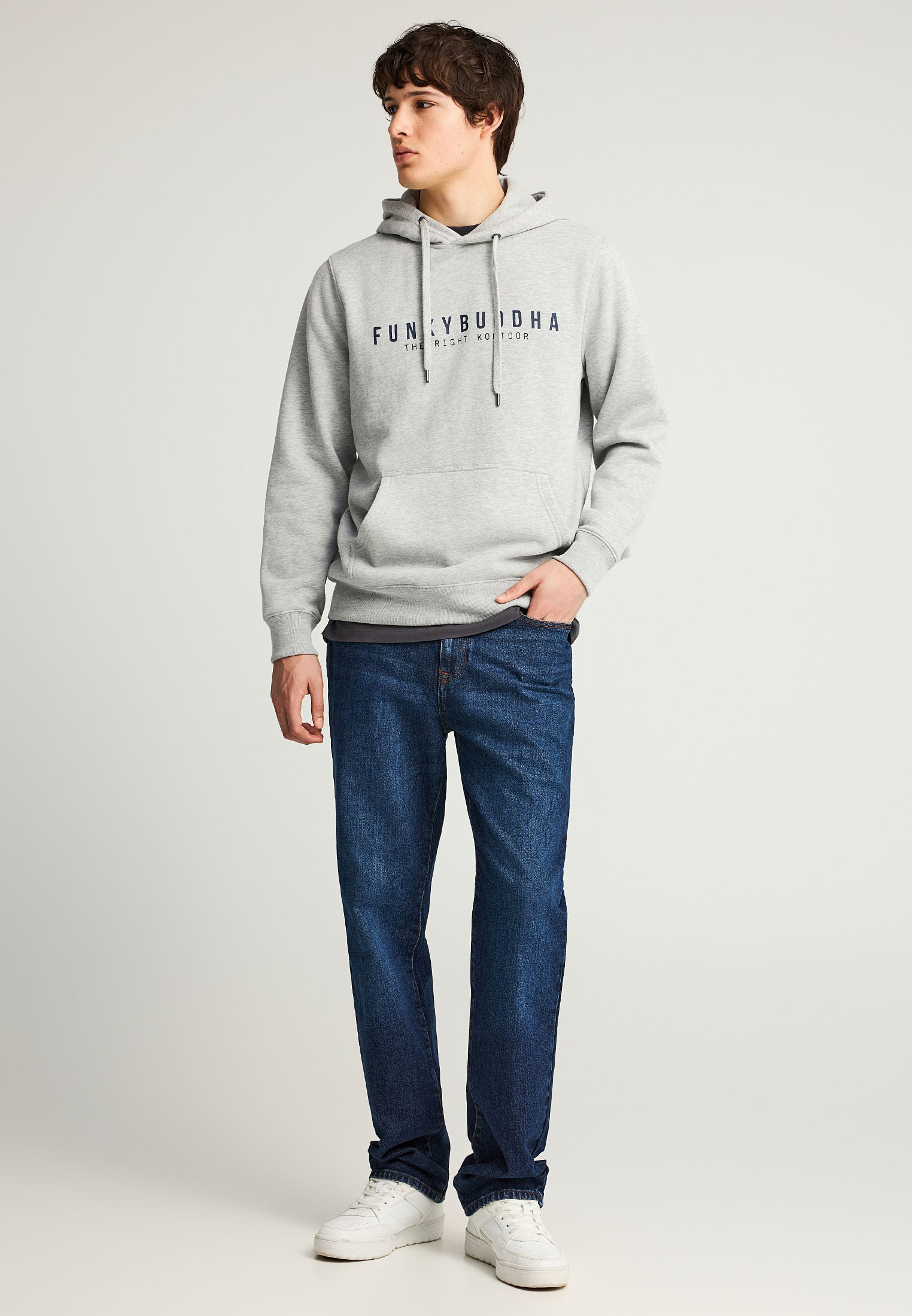 Men's Hoodies & Sweatshirts Funky Buddha Gray