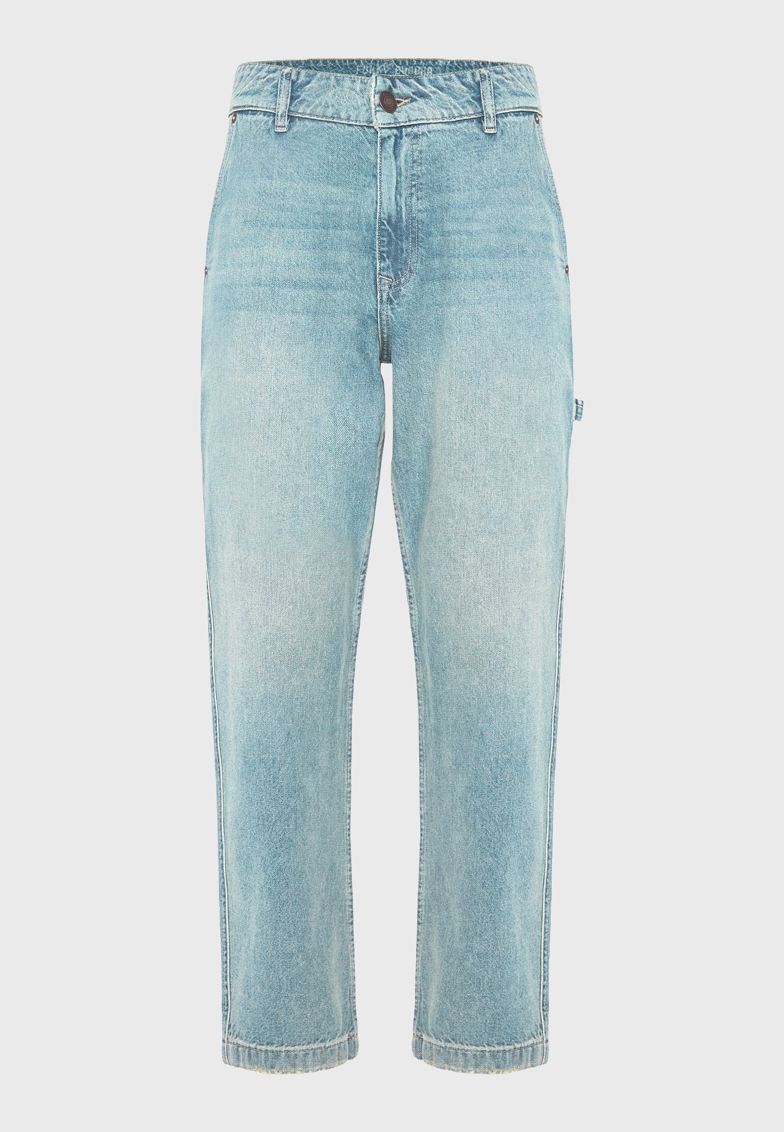 Loose fit τζιν παντελόνι με washed effects φωτογραφία