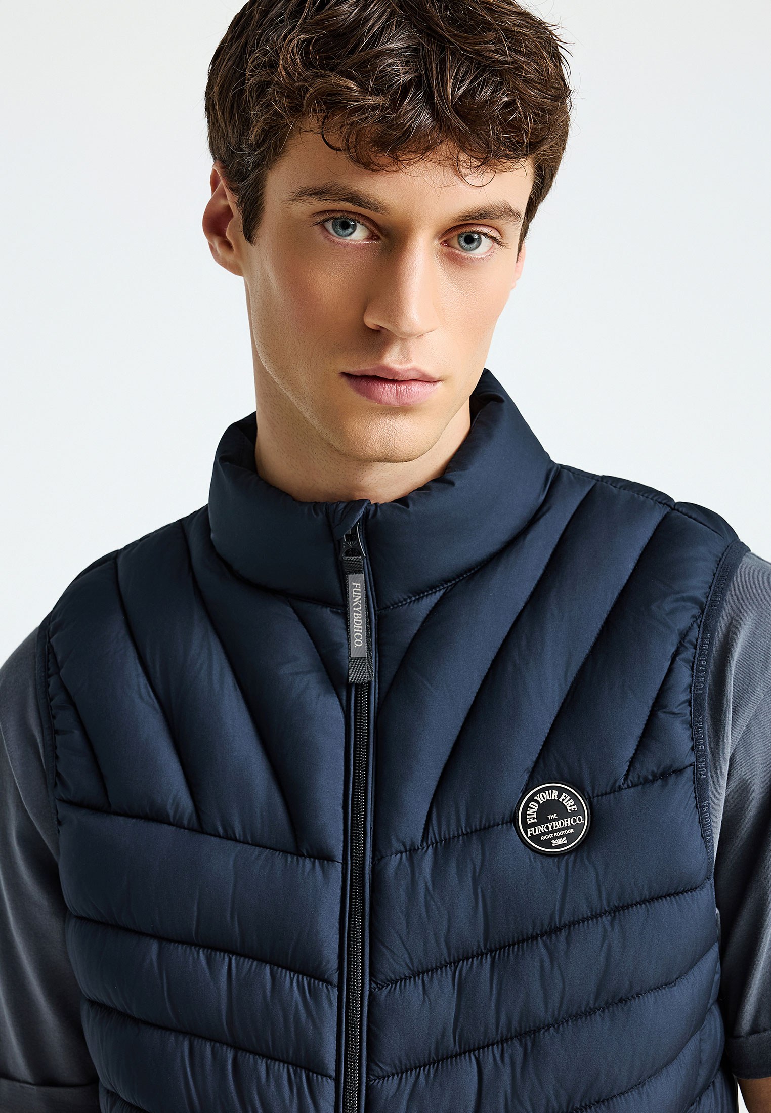 Men's Vests Funky Buddha Navy