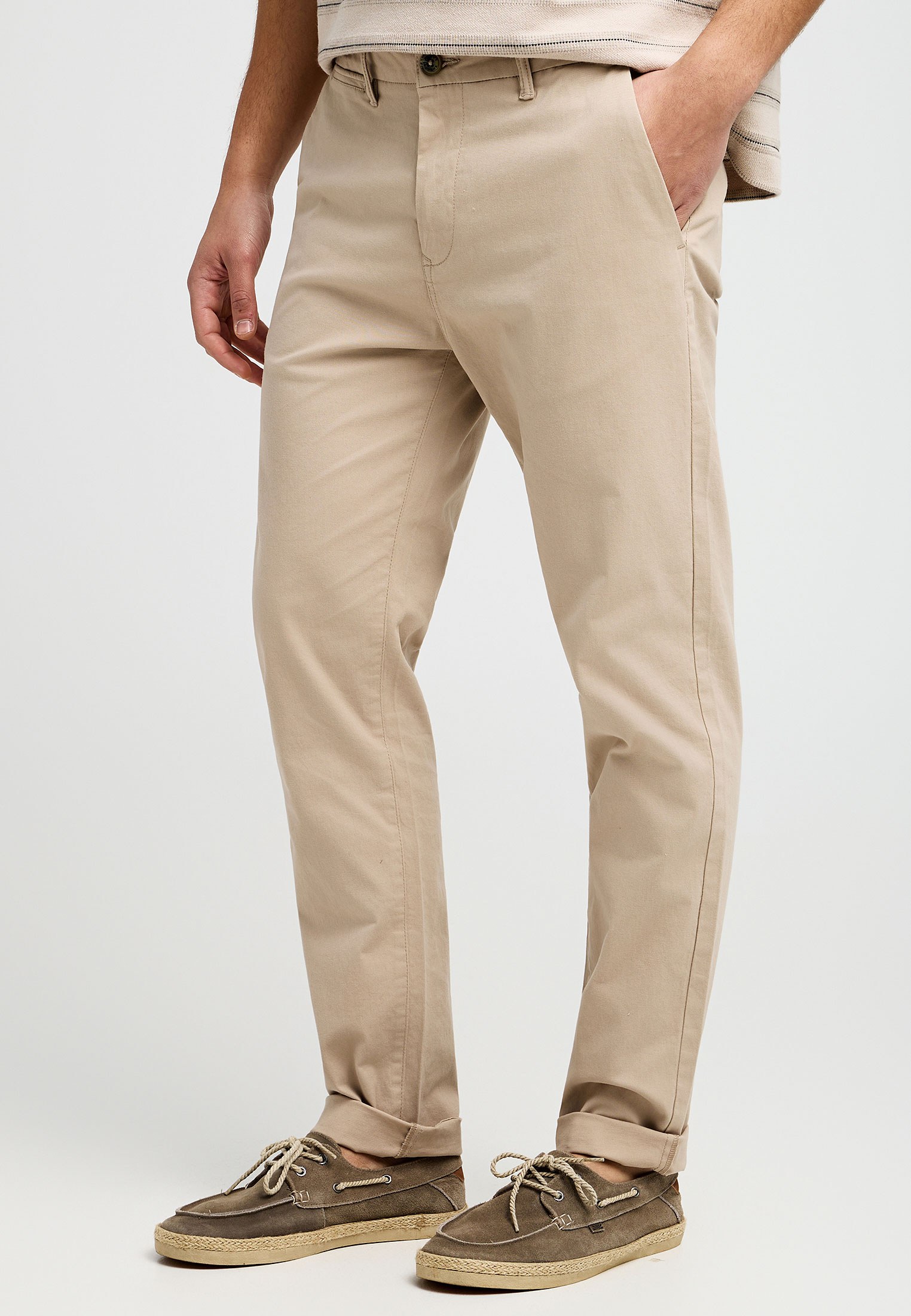 Men's Trousers Funky Buddha Beige