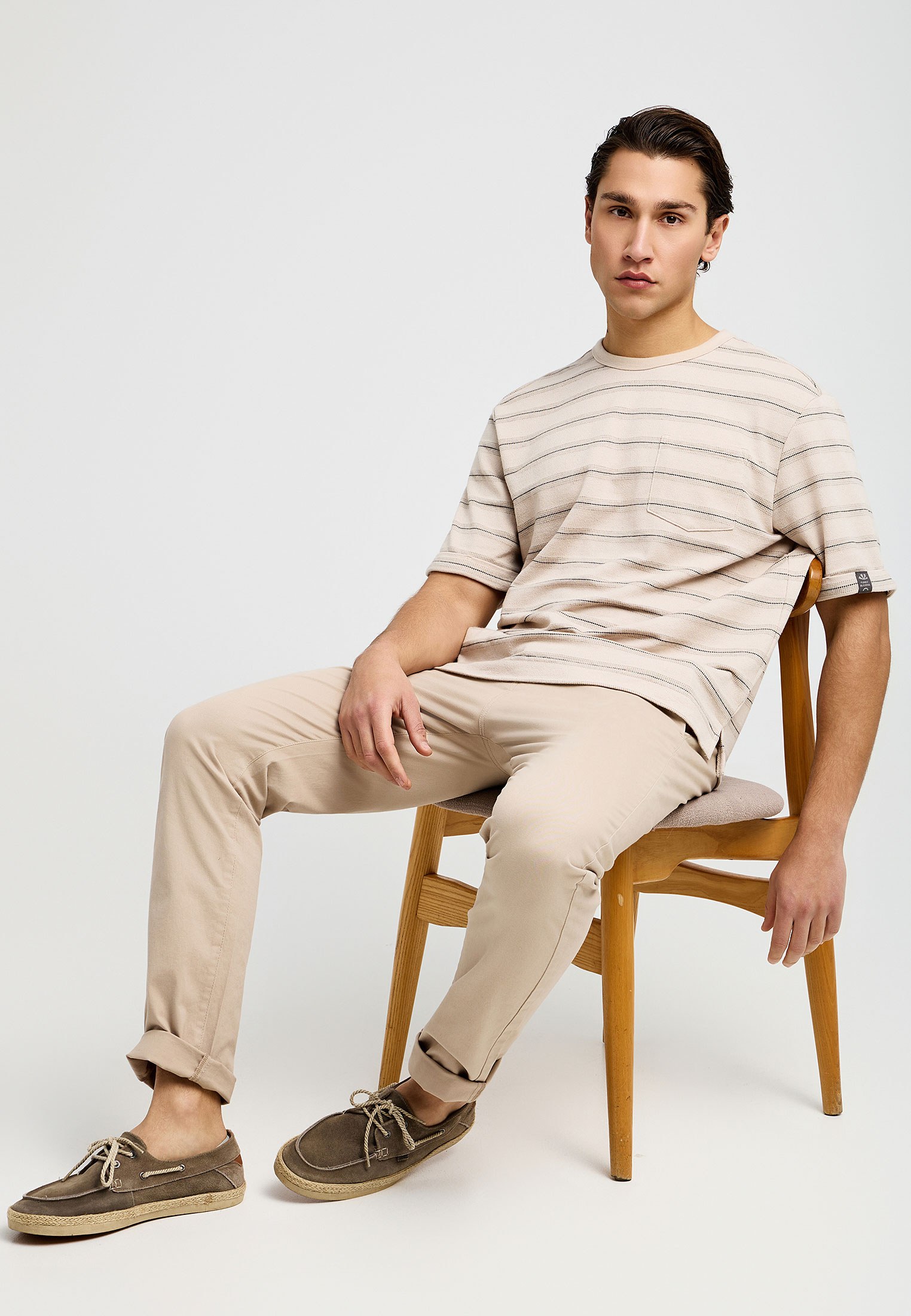 Men's Trousers Funky Buddha Beige