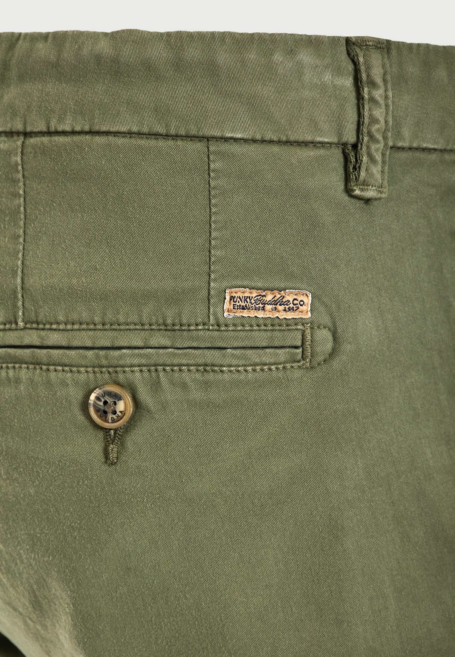 Men's Trousers Funky Buddha Green