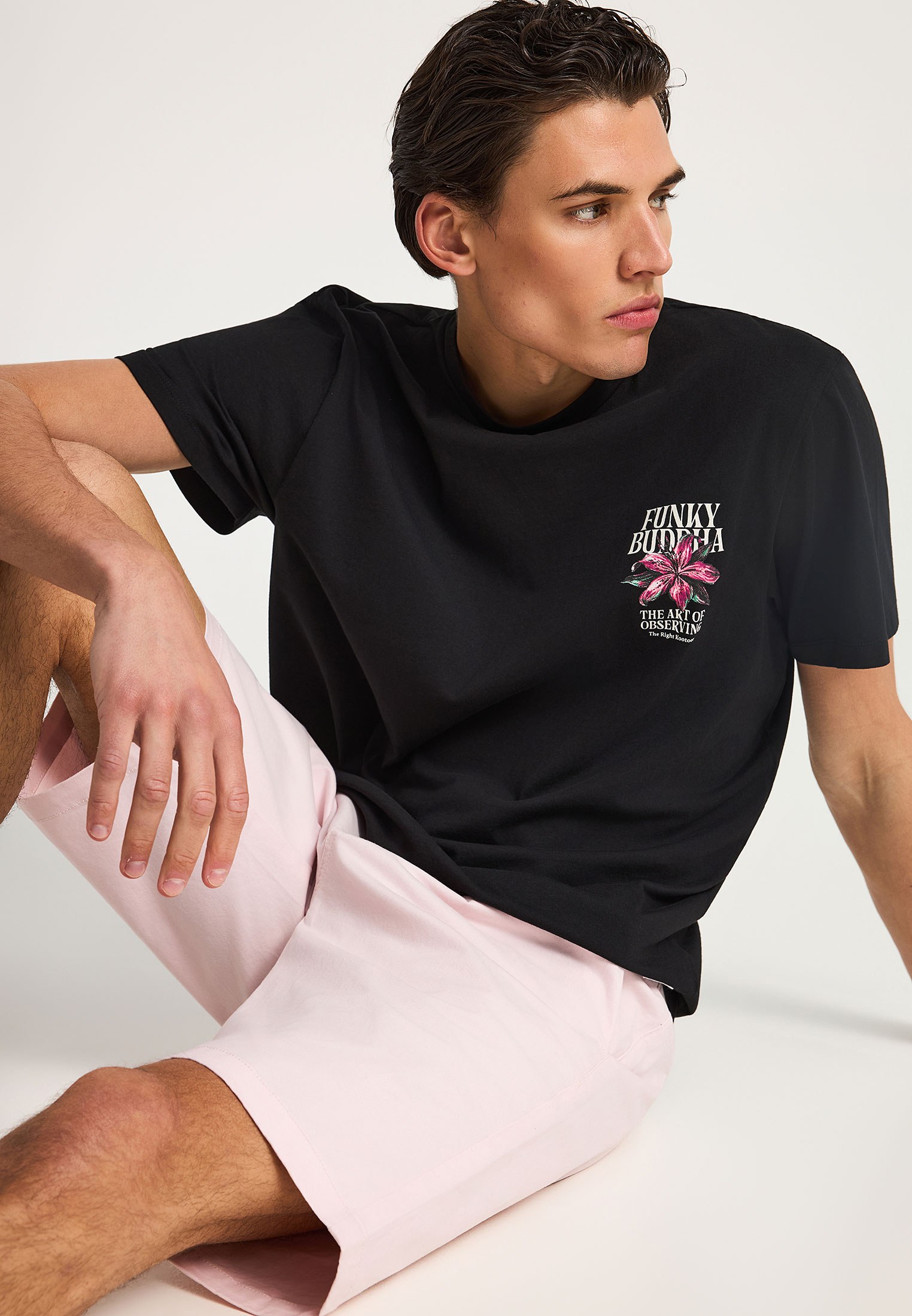 Men's Trousers Funky Buddha Pink