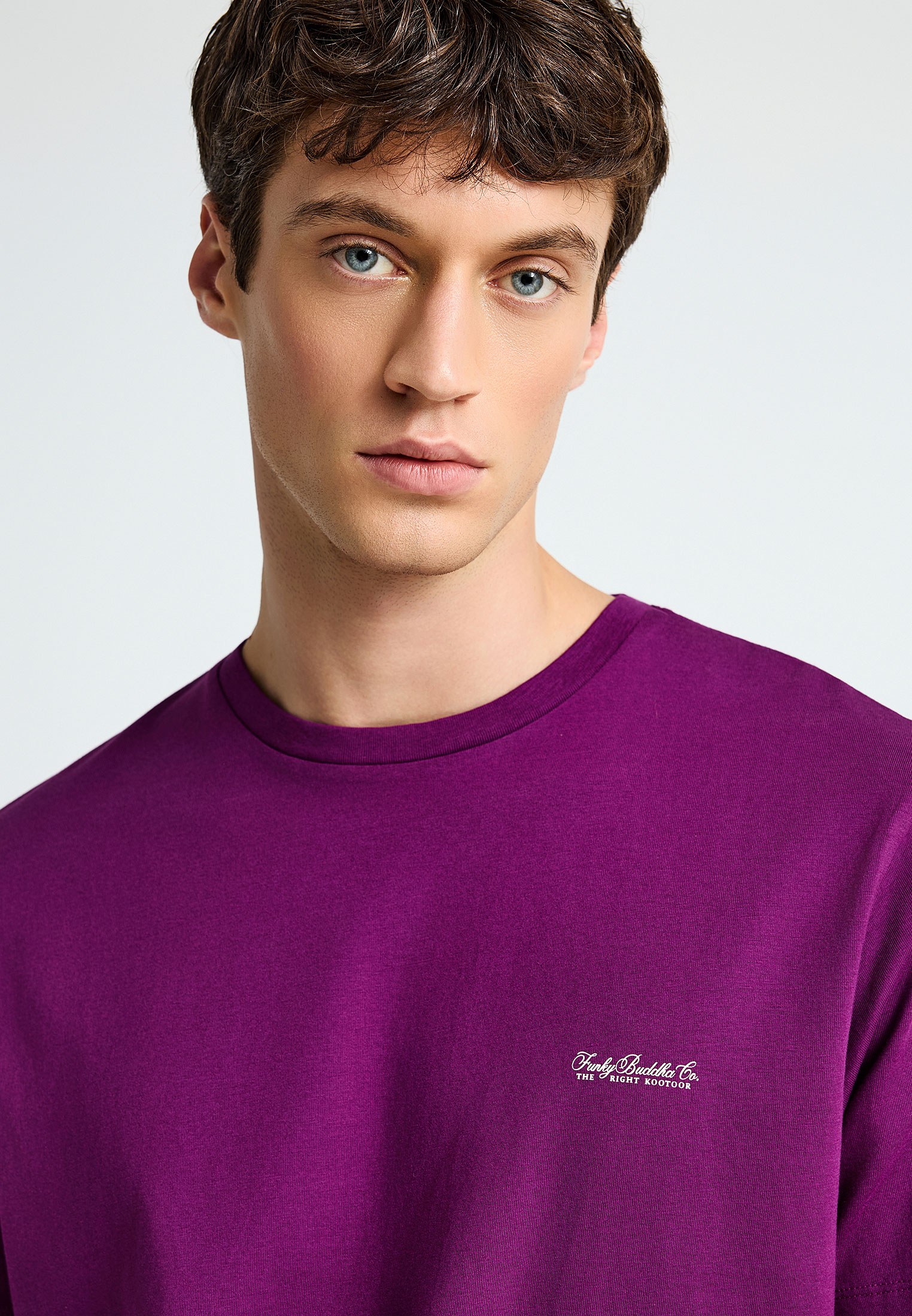 Men's T-Shirts Funky Buddha Purple