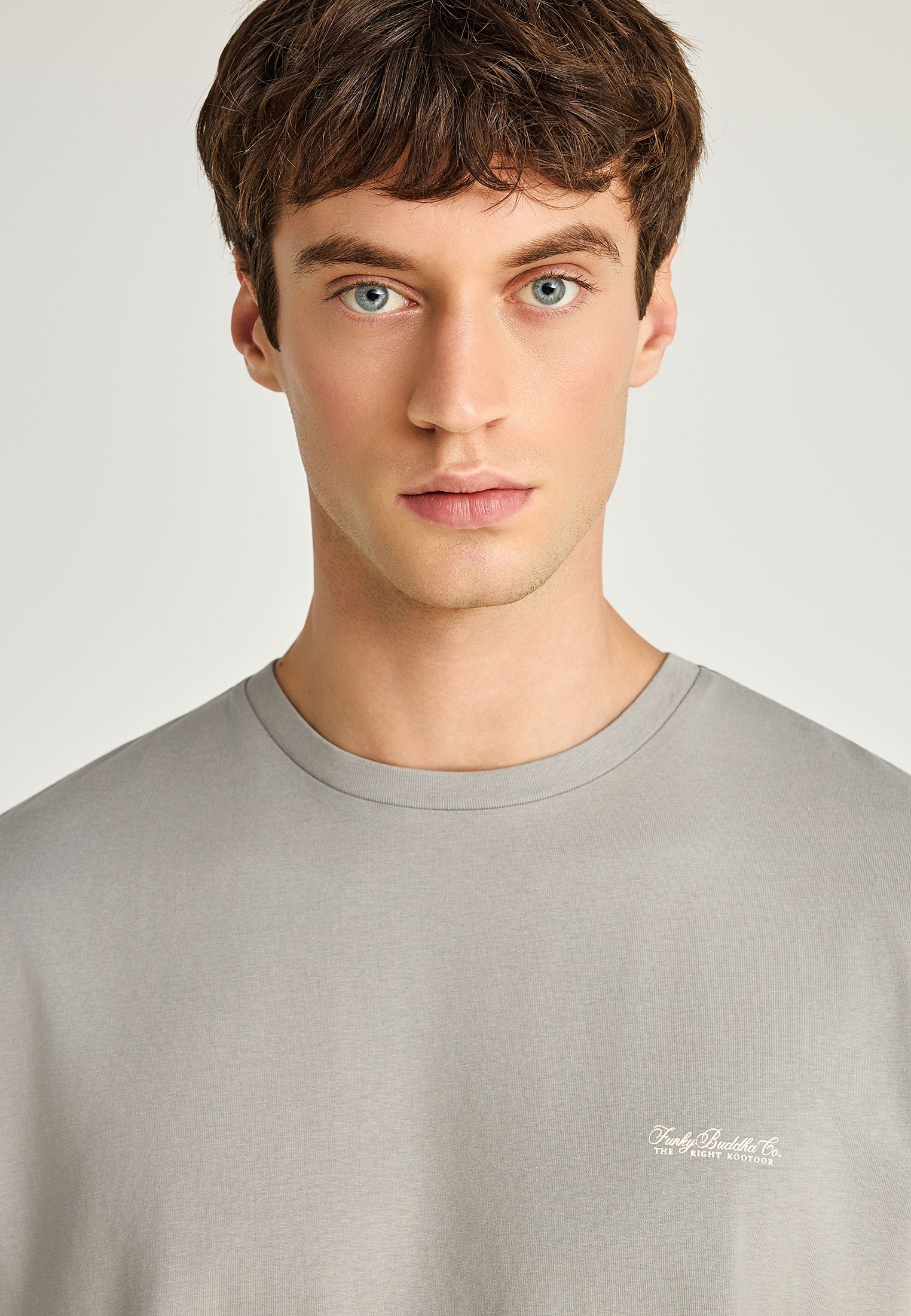 Men's T-Shirts Funky Buddha Gray