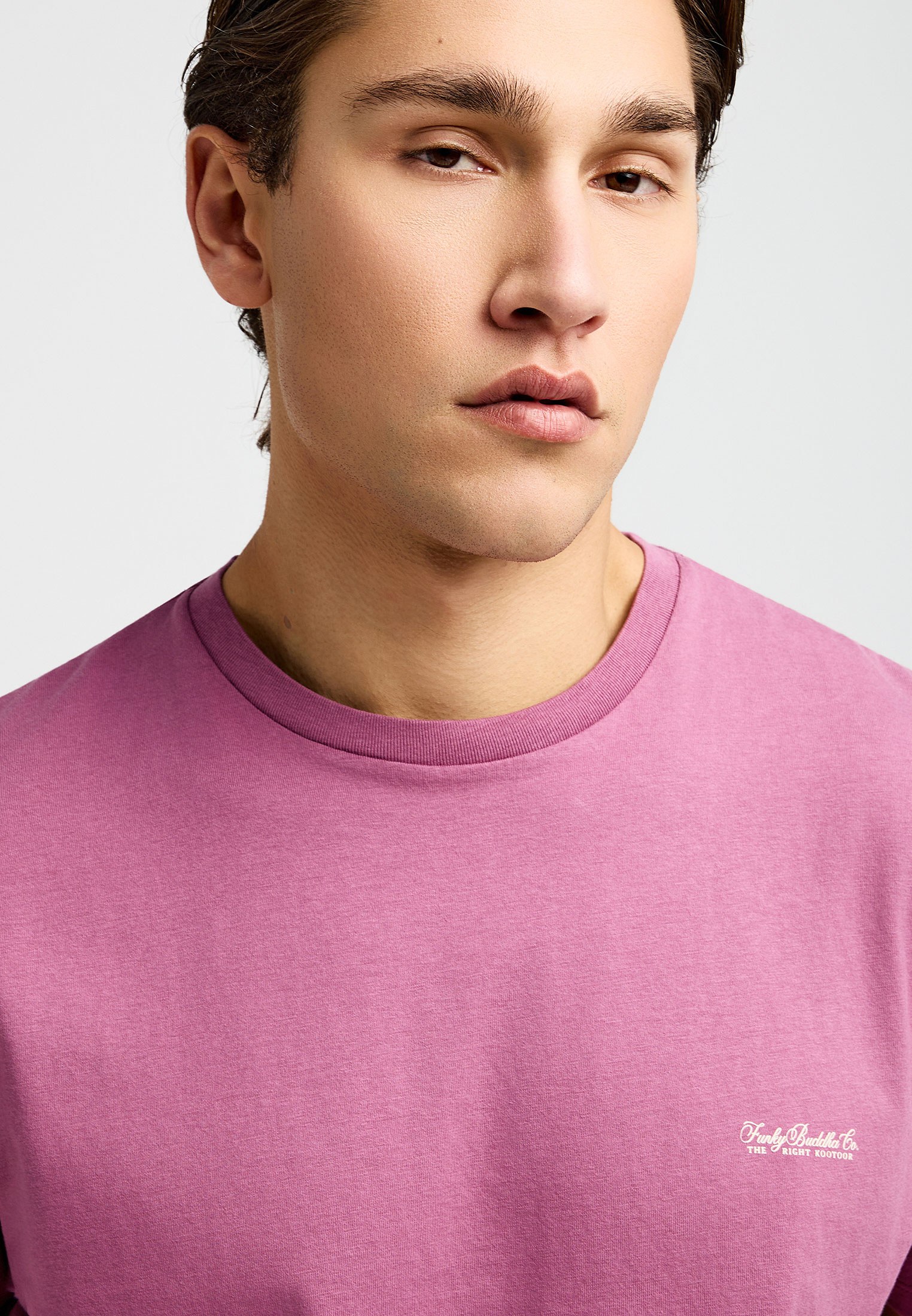 Men's T-Shirts Funky Buddha Purple