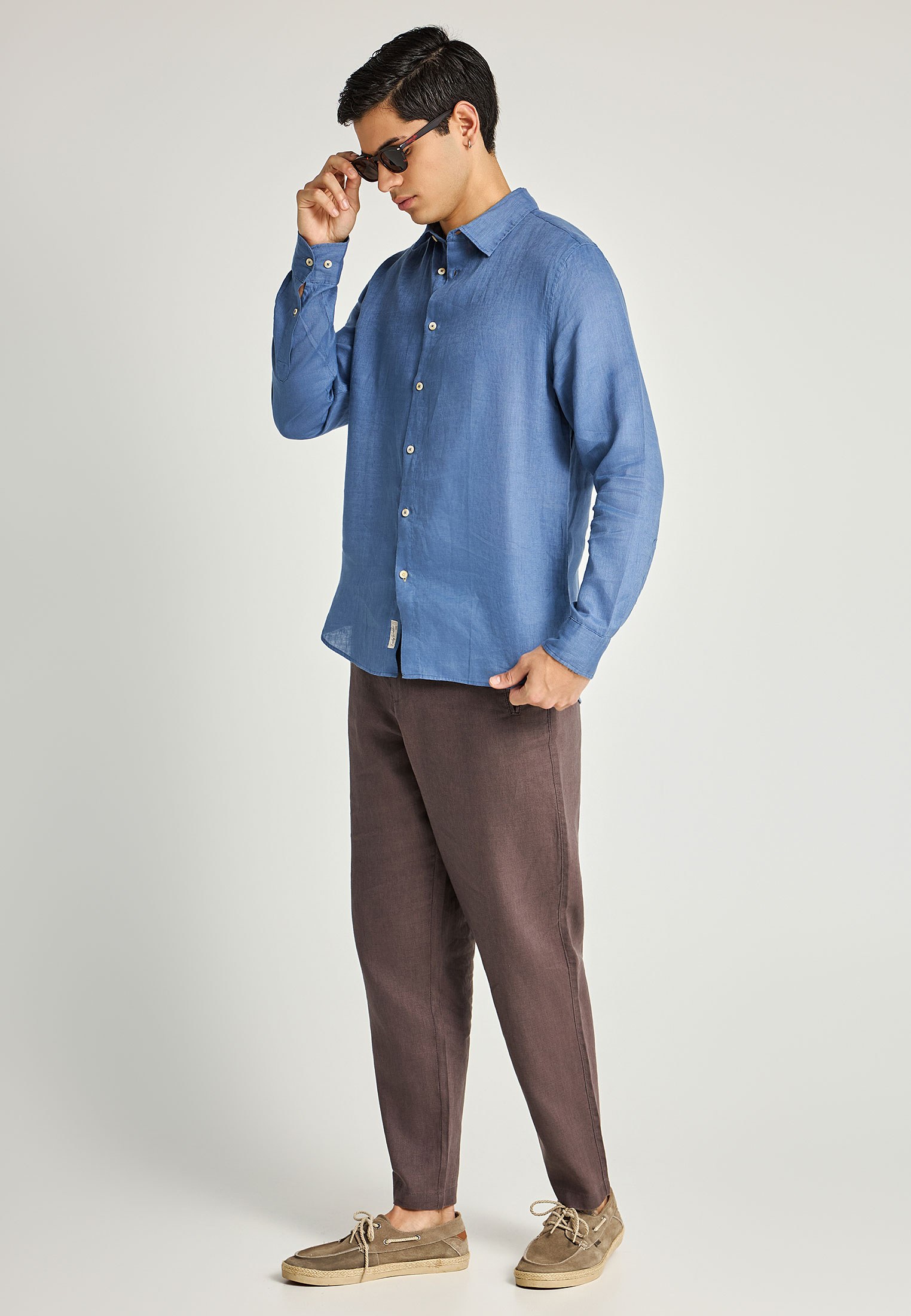 Men's Shirts Funky Buddha Blue