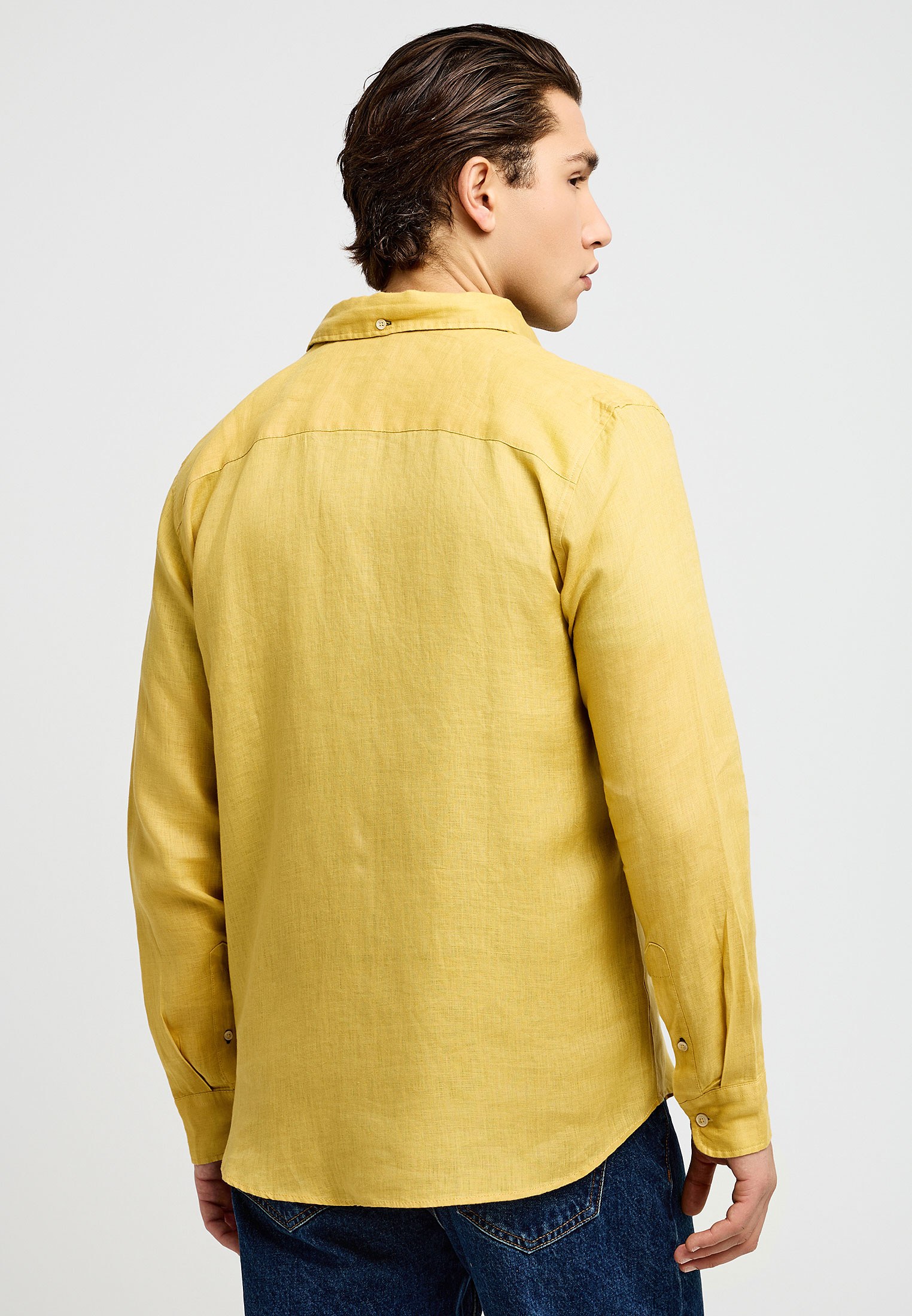 Men's Shirts Funky Buddha Yellow