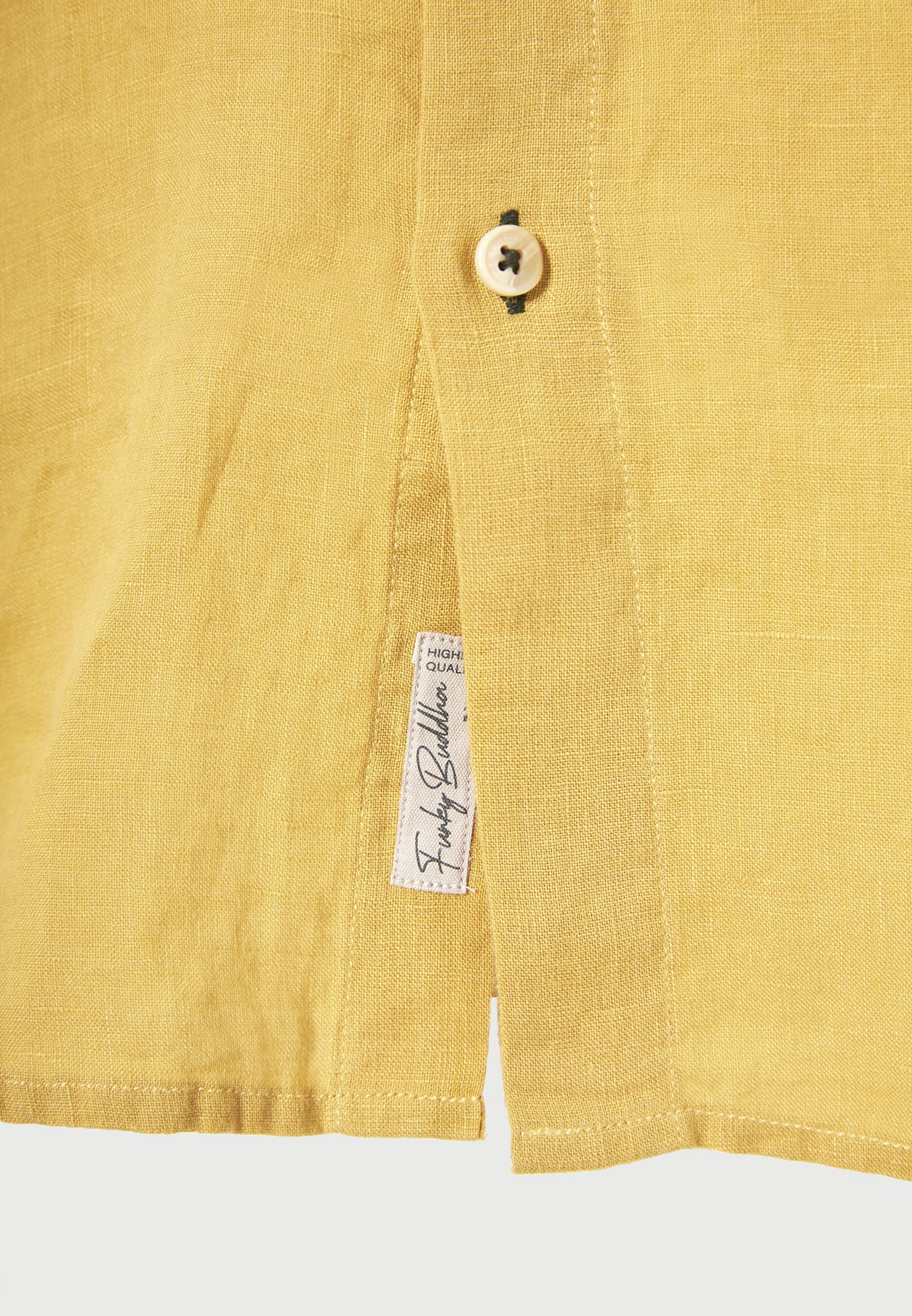 Men's Shirts Funky Buddha Yellow